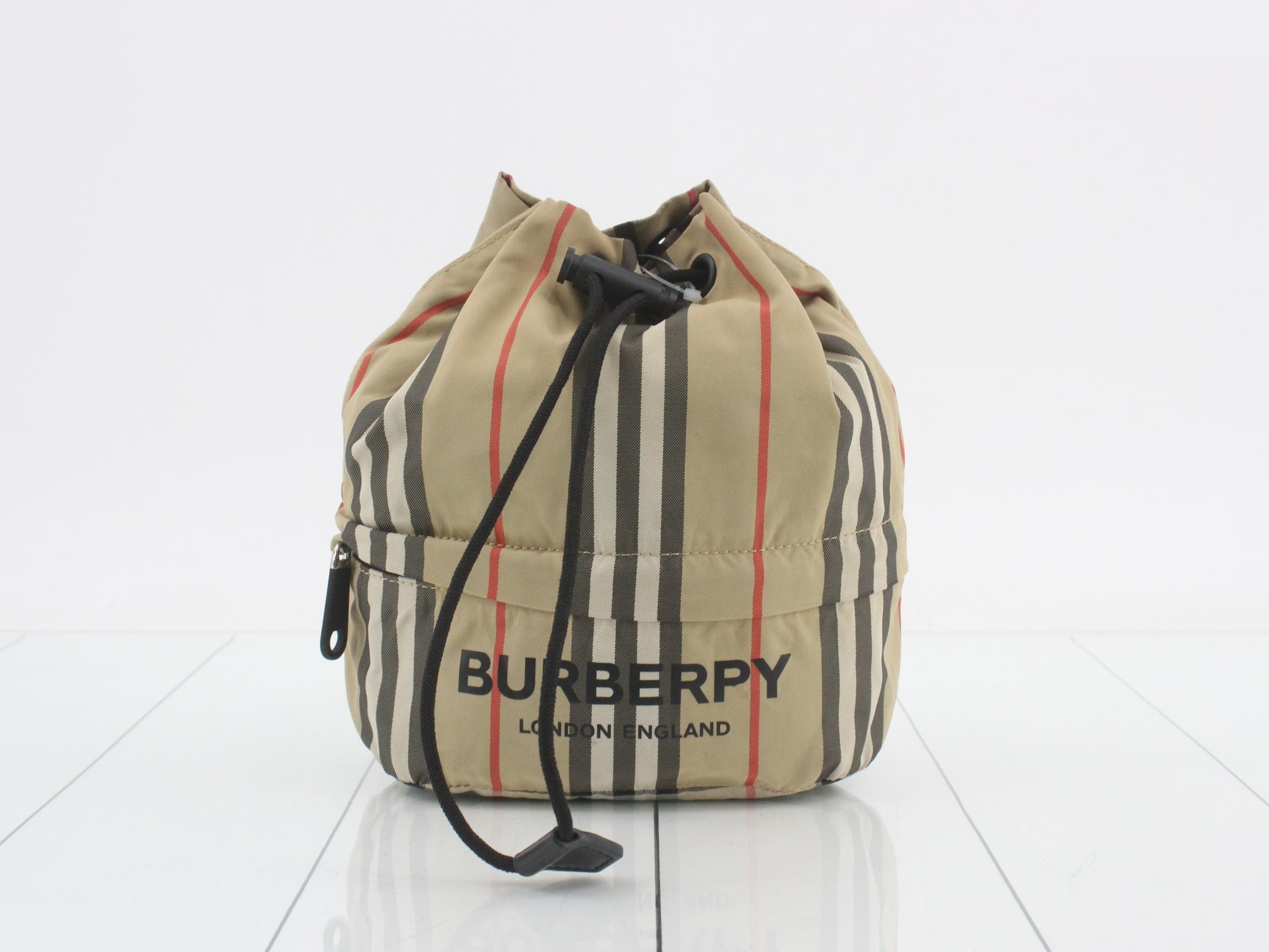 Shoulder bag, drawstring type, Nova check pattern