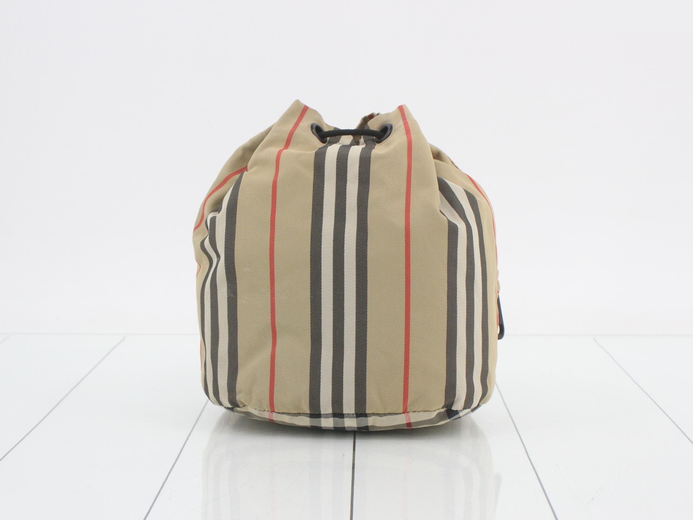 Shoulder bag, drawstring type, Nova check pattern — view 2