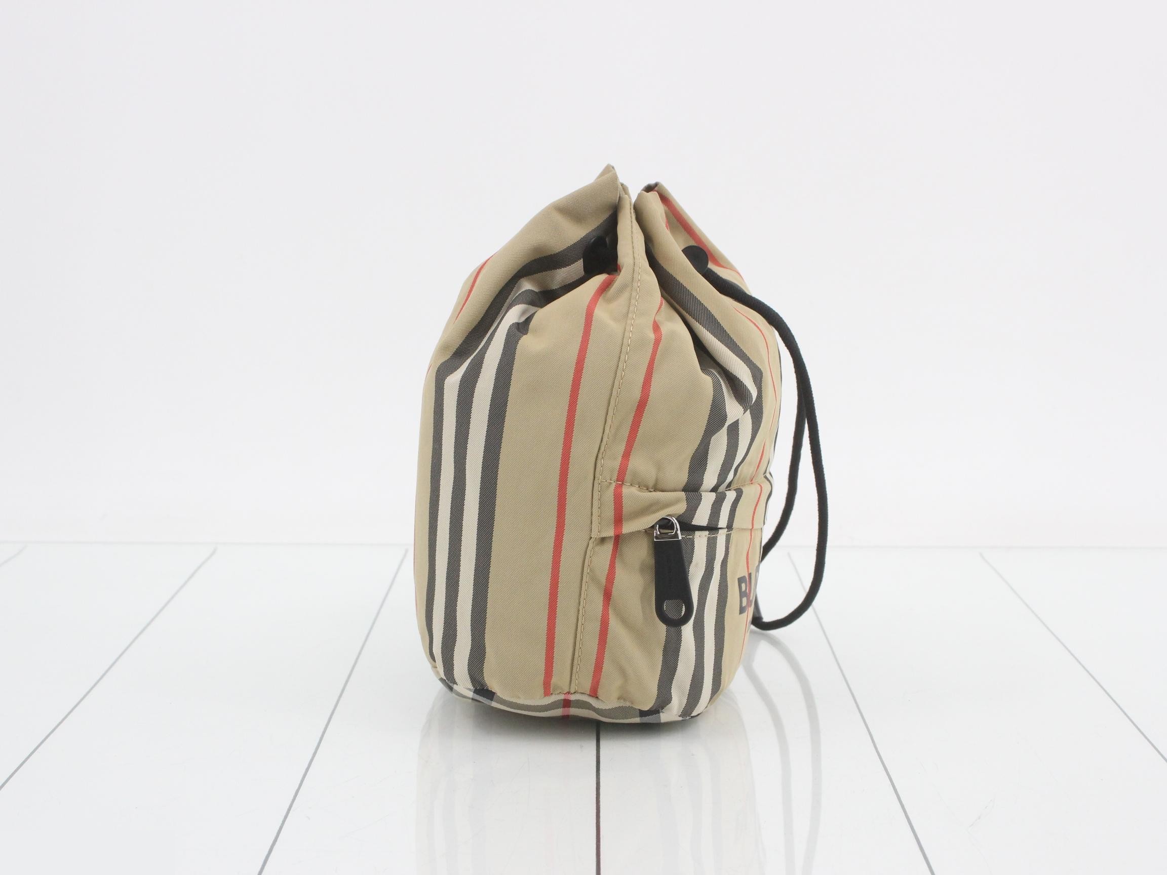 Shoulder bag, drawstring type, Nova check pattern — view 4