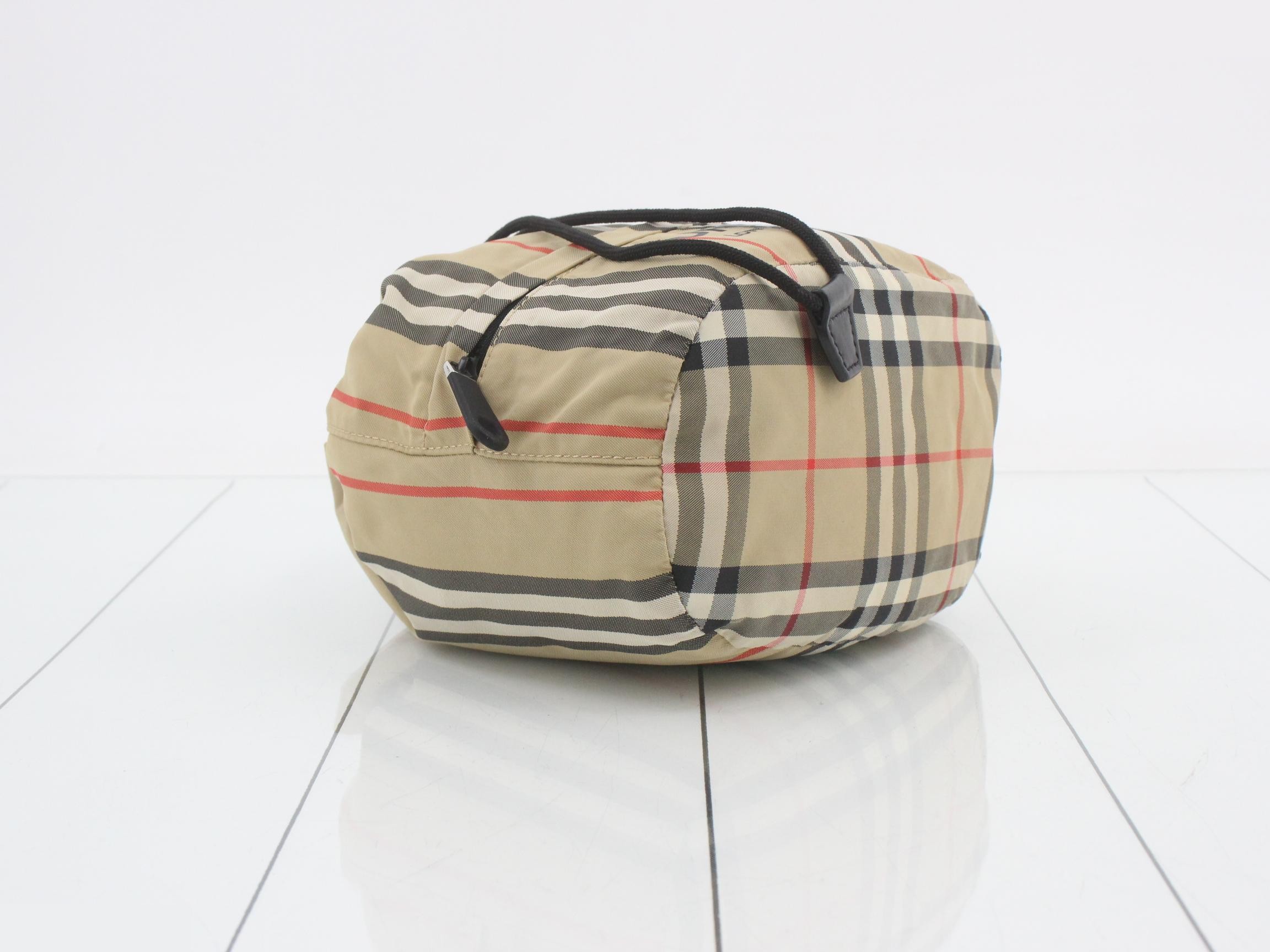 Shoulder bag, drawstring type, Nova check pattern — view 5