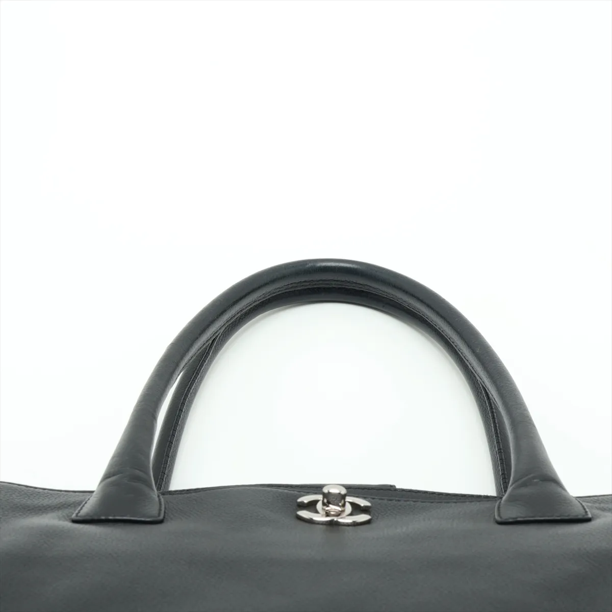 Executive Leather 2-Way Handbag, Black with Silver Hardware, Item No. 11930969, Series No. 11 — view 6
