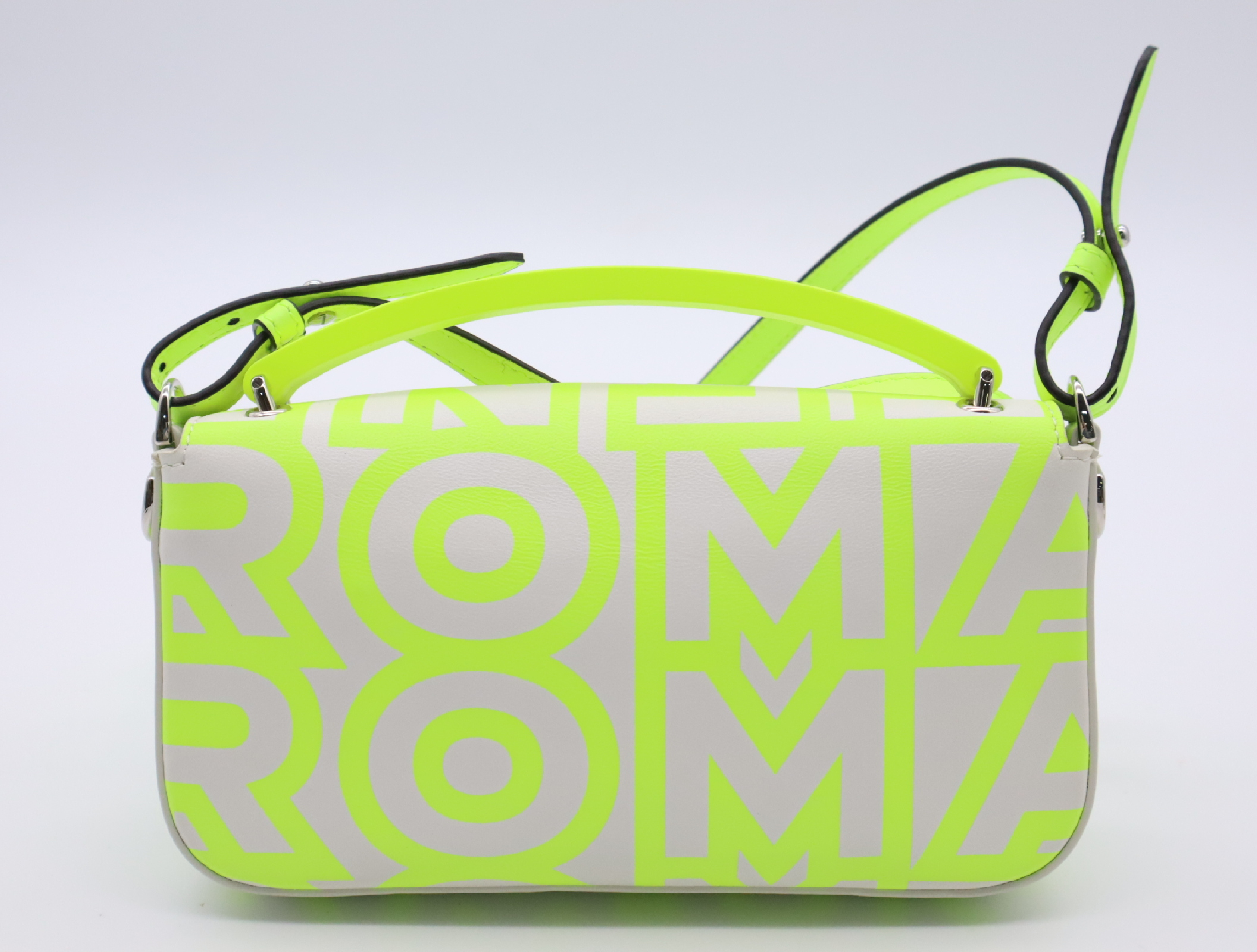 x Marc Jacobs collaboration baguette phone pouch, yellow, silver hardware, with dust bag, shoulder bag. — view 2