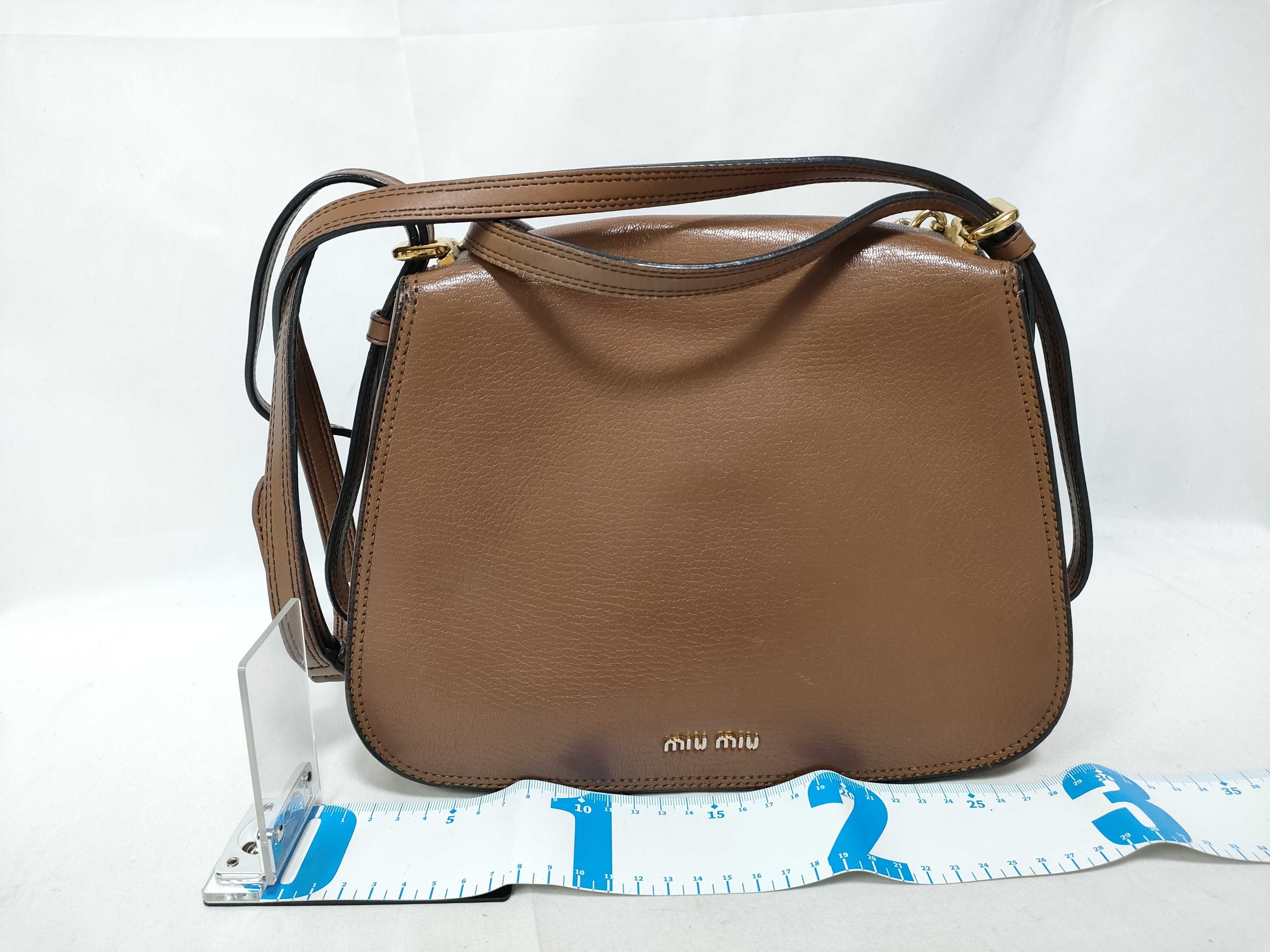 2-Way Bag with Long Strap, Dahlia Leather, Brown Handbag — view 2