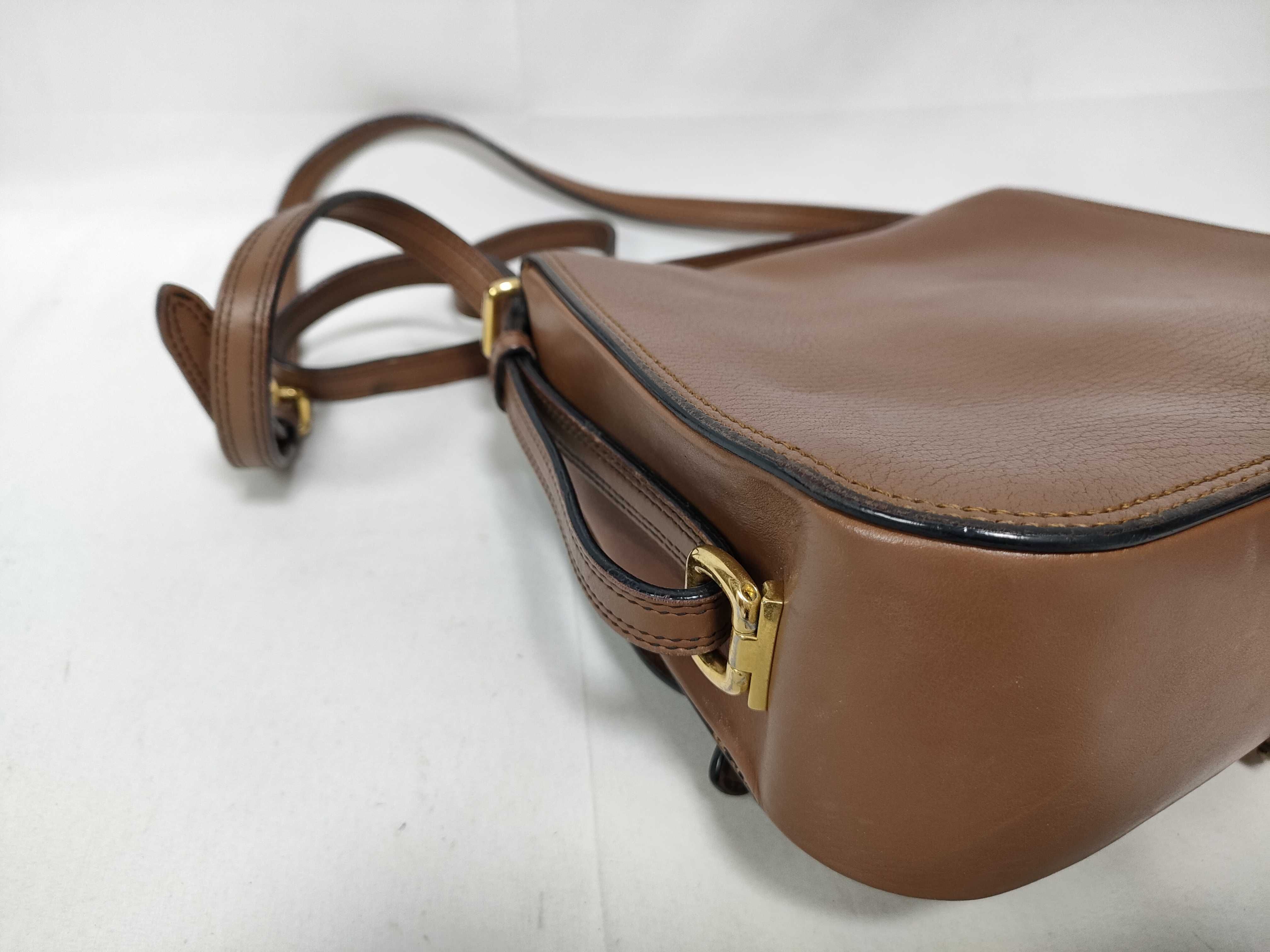 2-Way Bag with Long Strap, Dahlia Leather, Brown Handbag — view 6