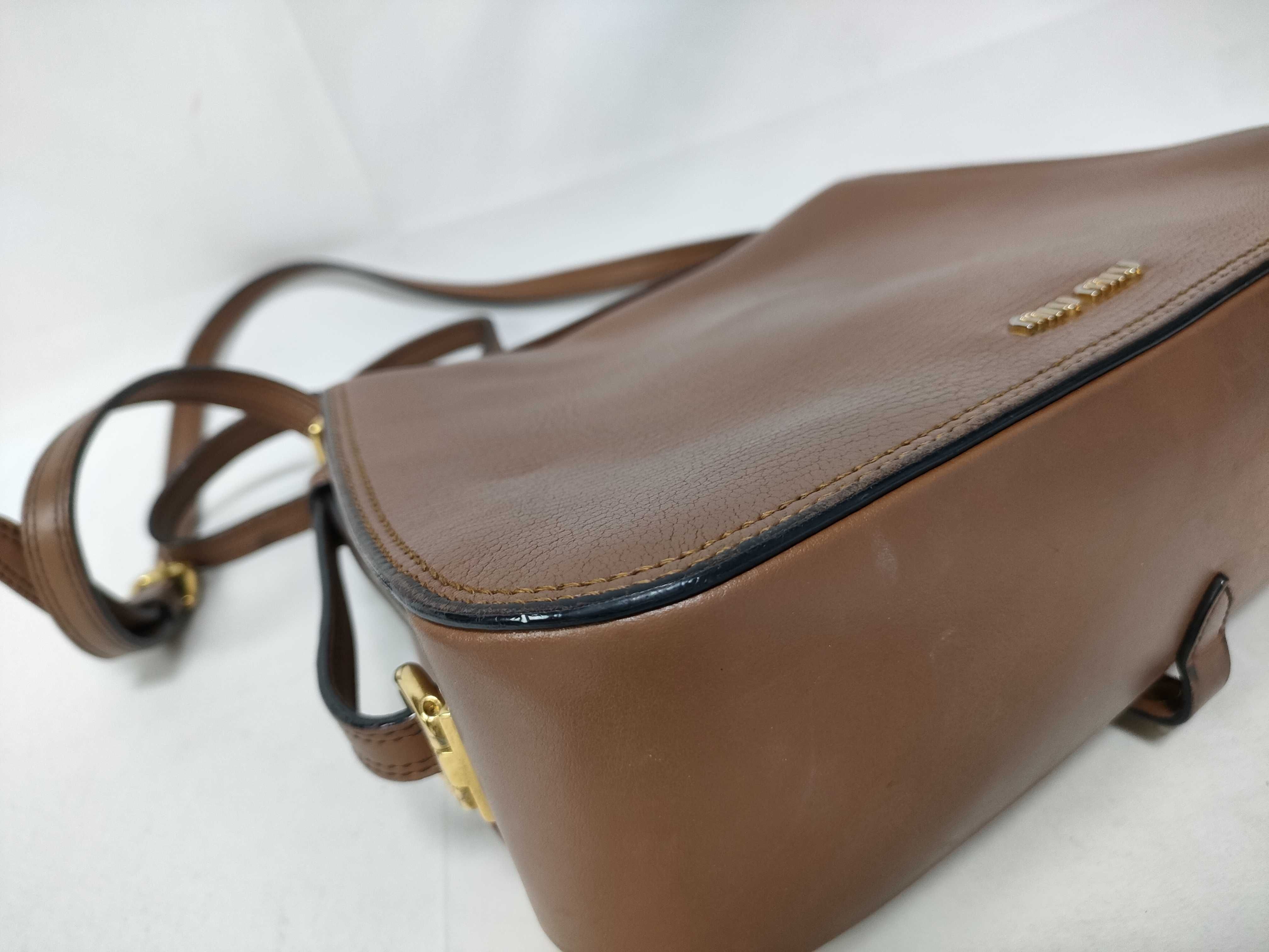 2-Way Bag with Long Strap, Dahlia Leather, Brown Handbag — view 7