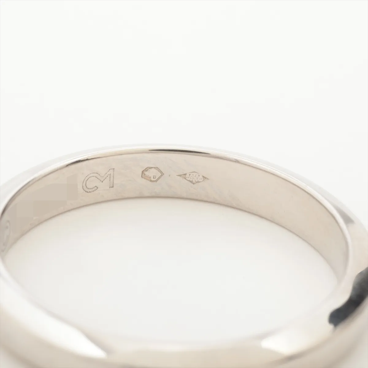 Declaration Ring, Pt950, 4.7g, Size 51, BT0323, with hole — view 4