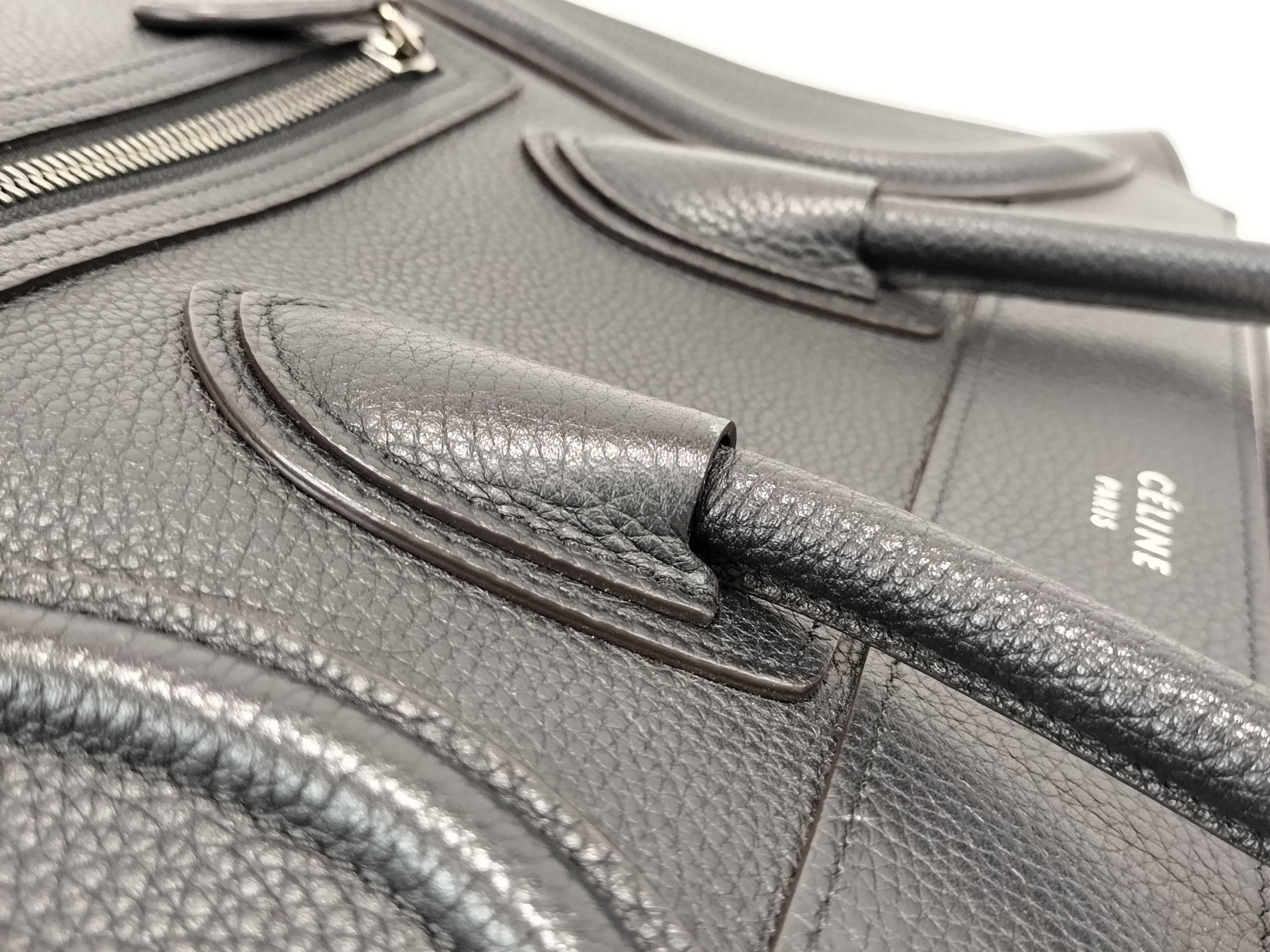 Luggage Micro Shopper Black Handbag — view 5
