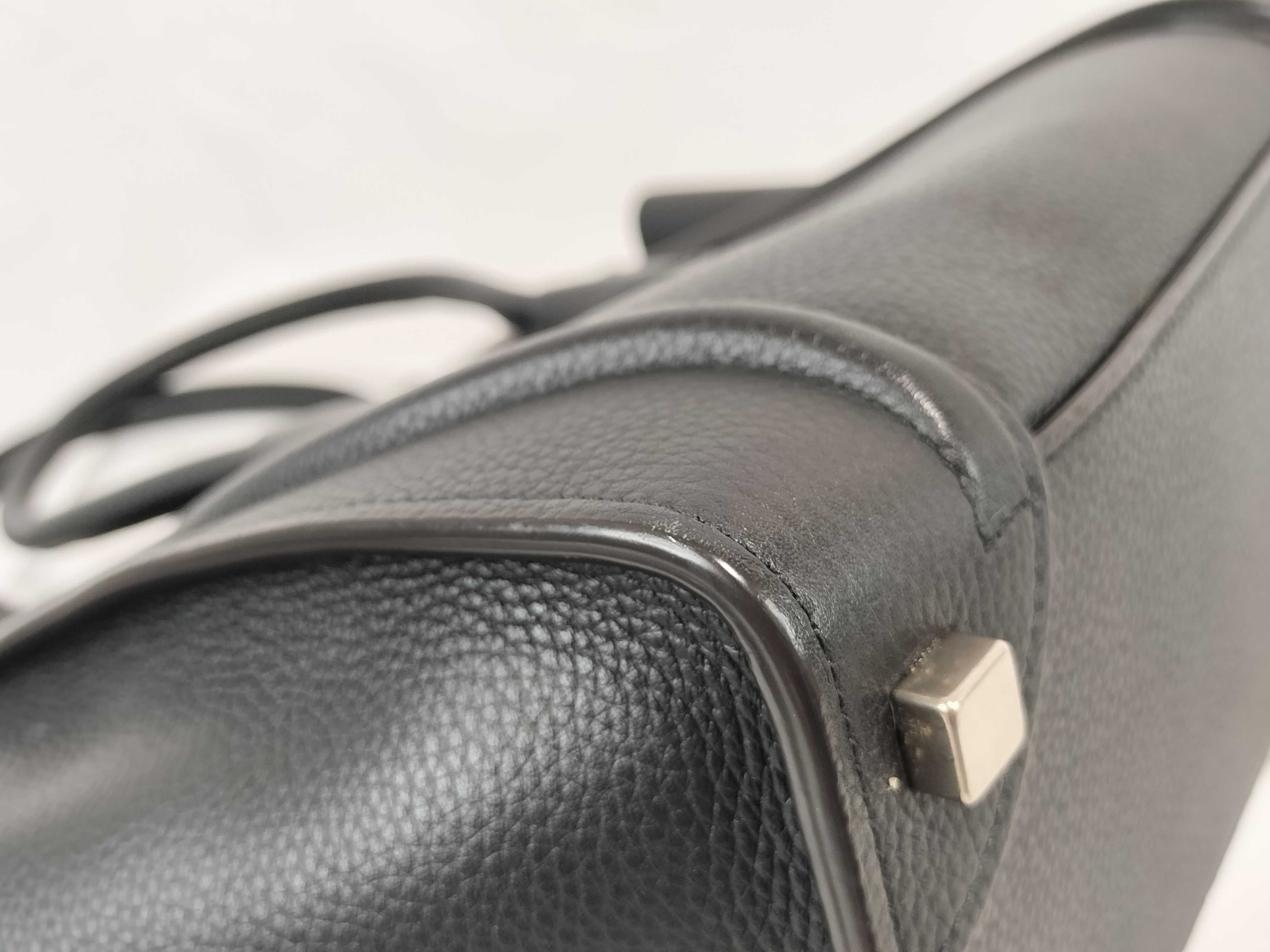 Luggage Micro Shopper Black Handbag — view 7