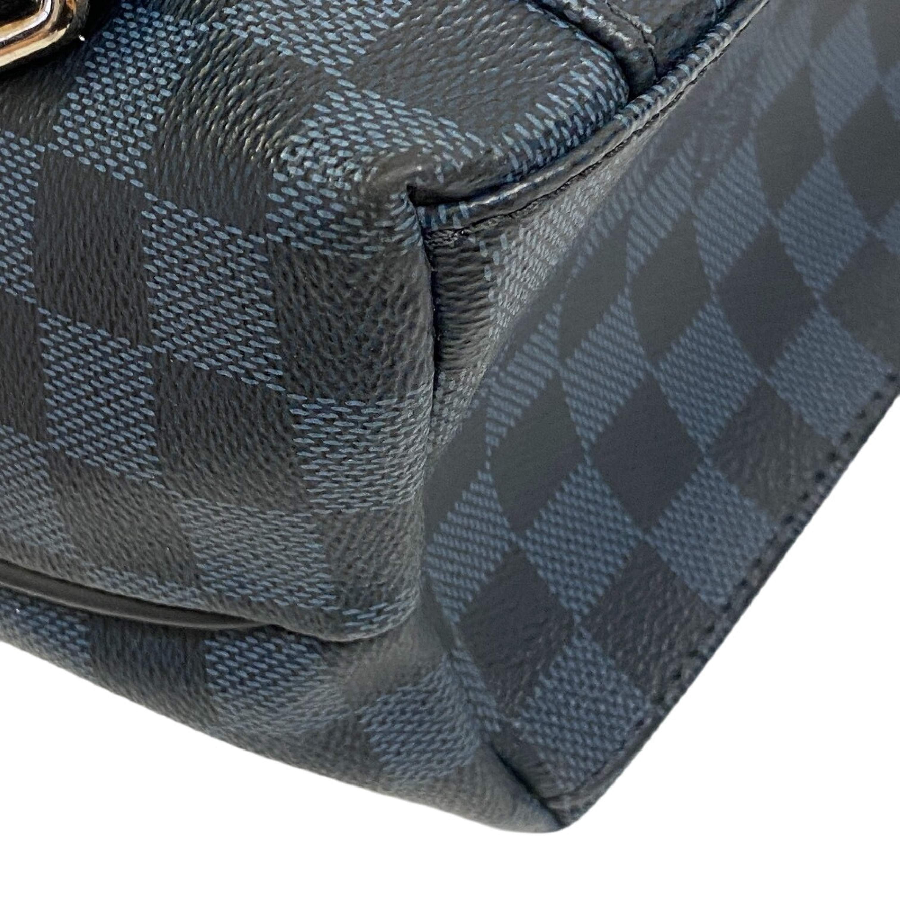 N41586 TJ1126 Newport Damier Cobalt Leather Backpack/Daypack — view 3