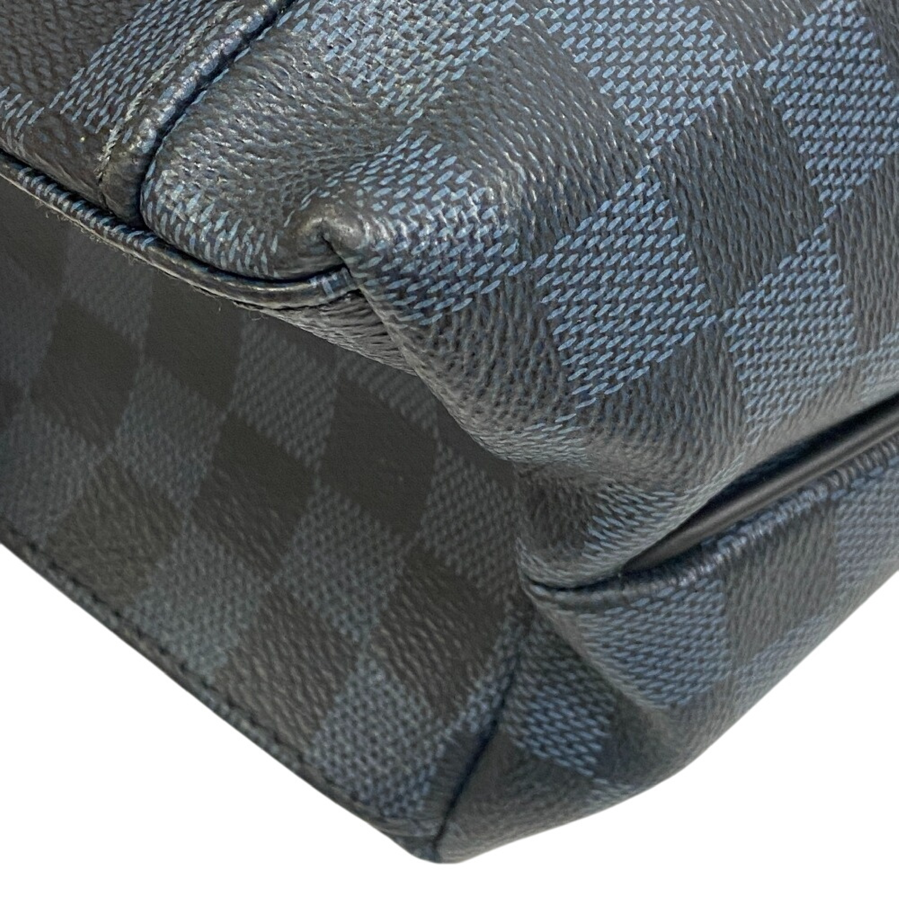 N41586 TJ1126 Newport Damier Cobalt Leather Backpack/Daypack — view 4