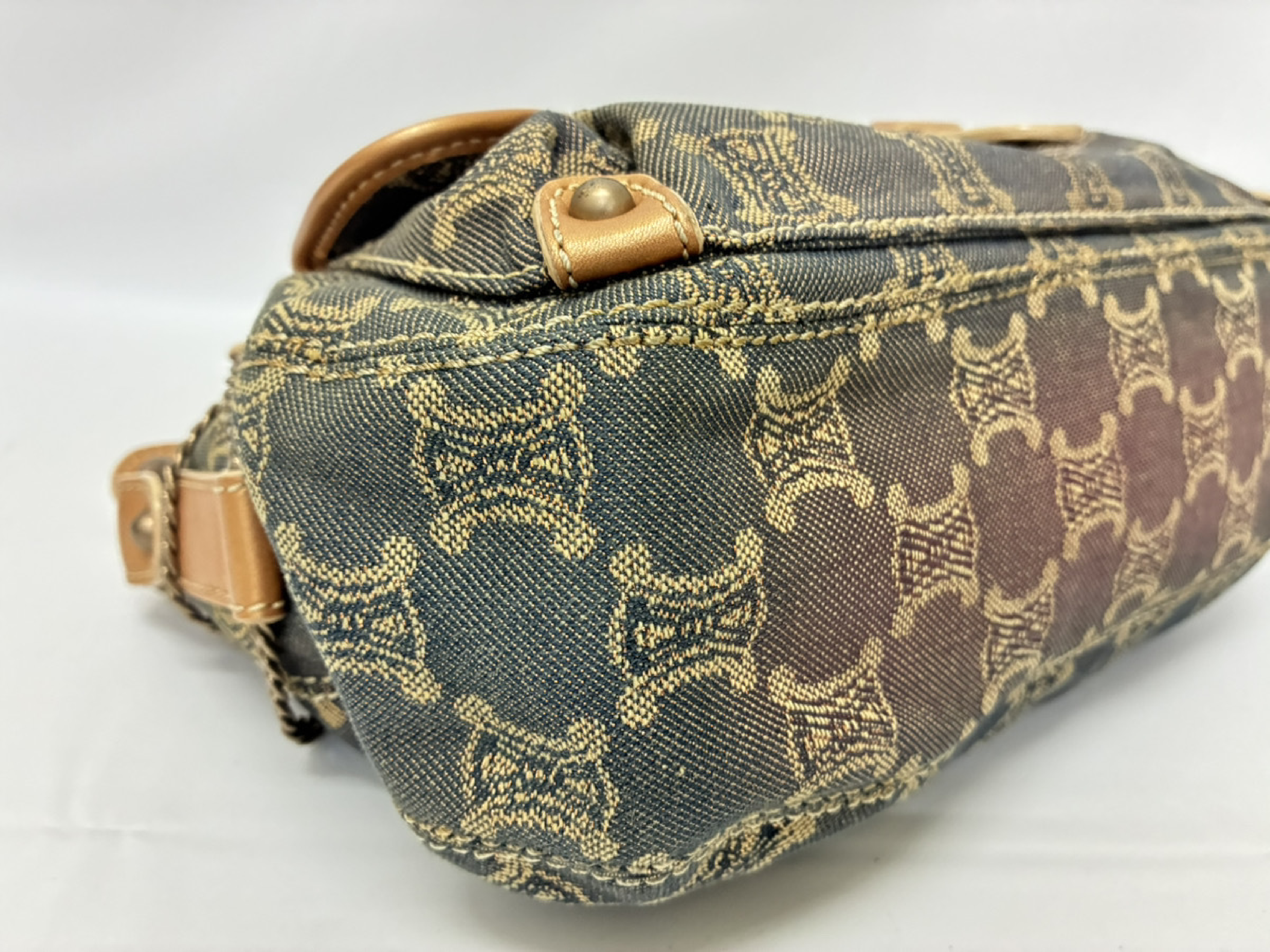 Paris Macadam One-Shoulder Bag Denim Handbag — view 3