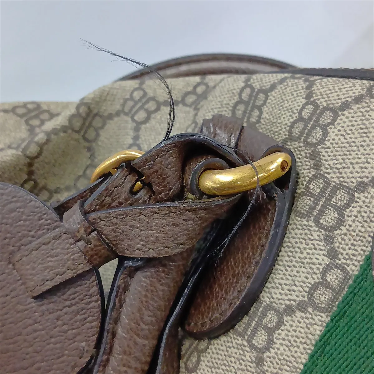 x Gucci The Hacker Project PVC x Leather 2-Way Boston Bag Brown 680124 — view 13