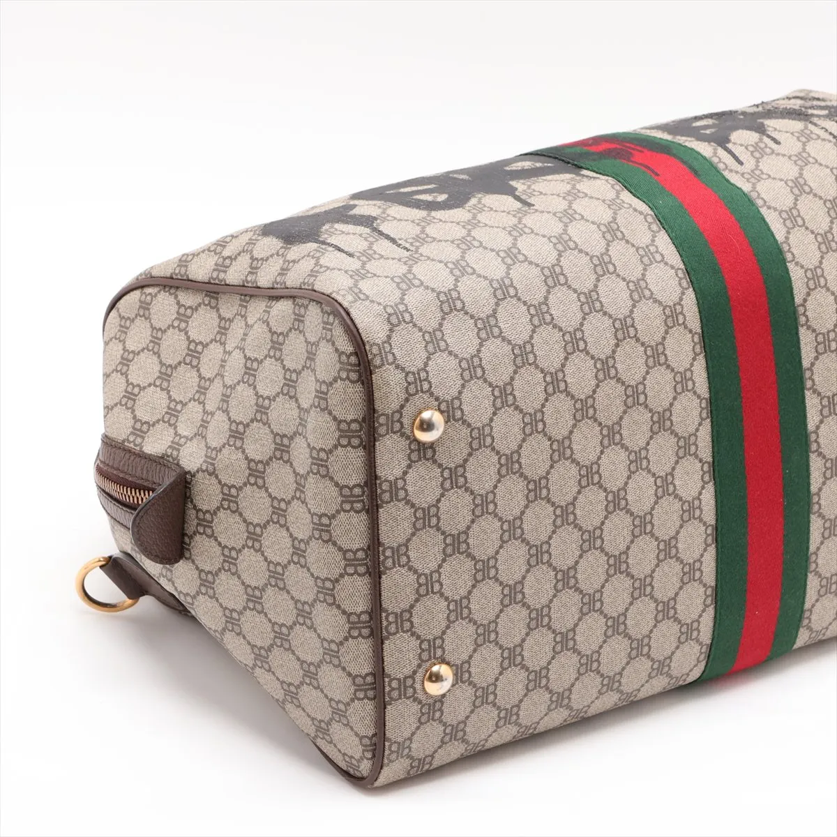 x Gucci The Hacker Project PVC x Leather 2-Way Boston Bag Brown 680124 — view 4
