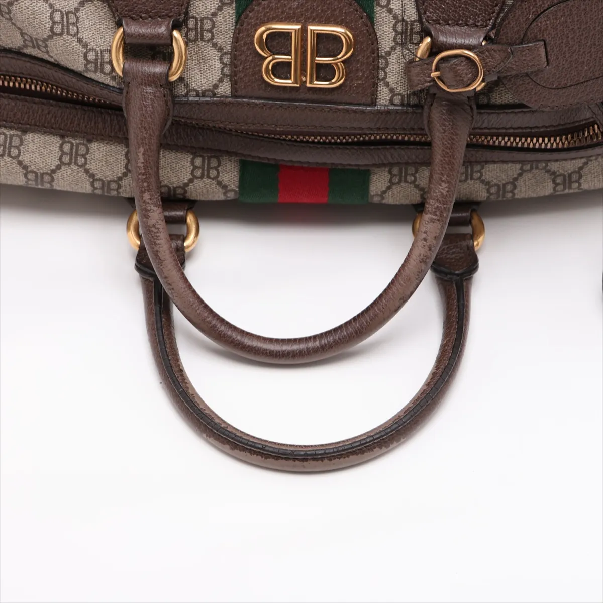 x Gucci The Hacker Project PVC x Leather 2-Way Boston Bag Brown 680124 — view 5