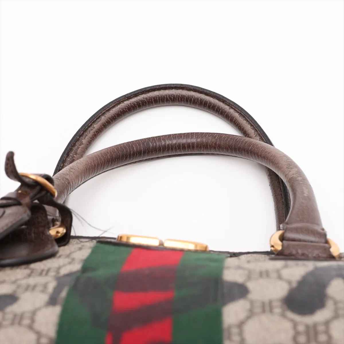 x Gucci The Hacker Project PVC x Leather 2-Way Boston Bag Brown 680124 — view 6