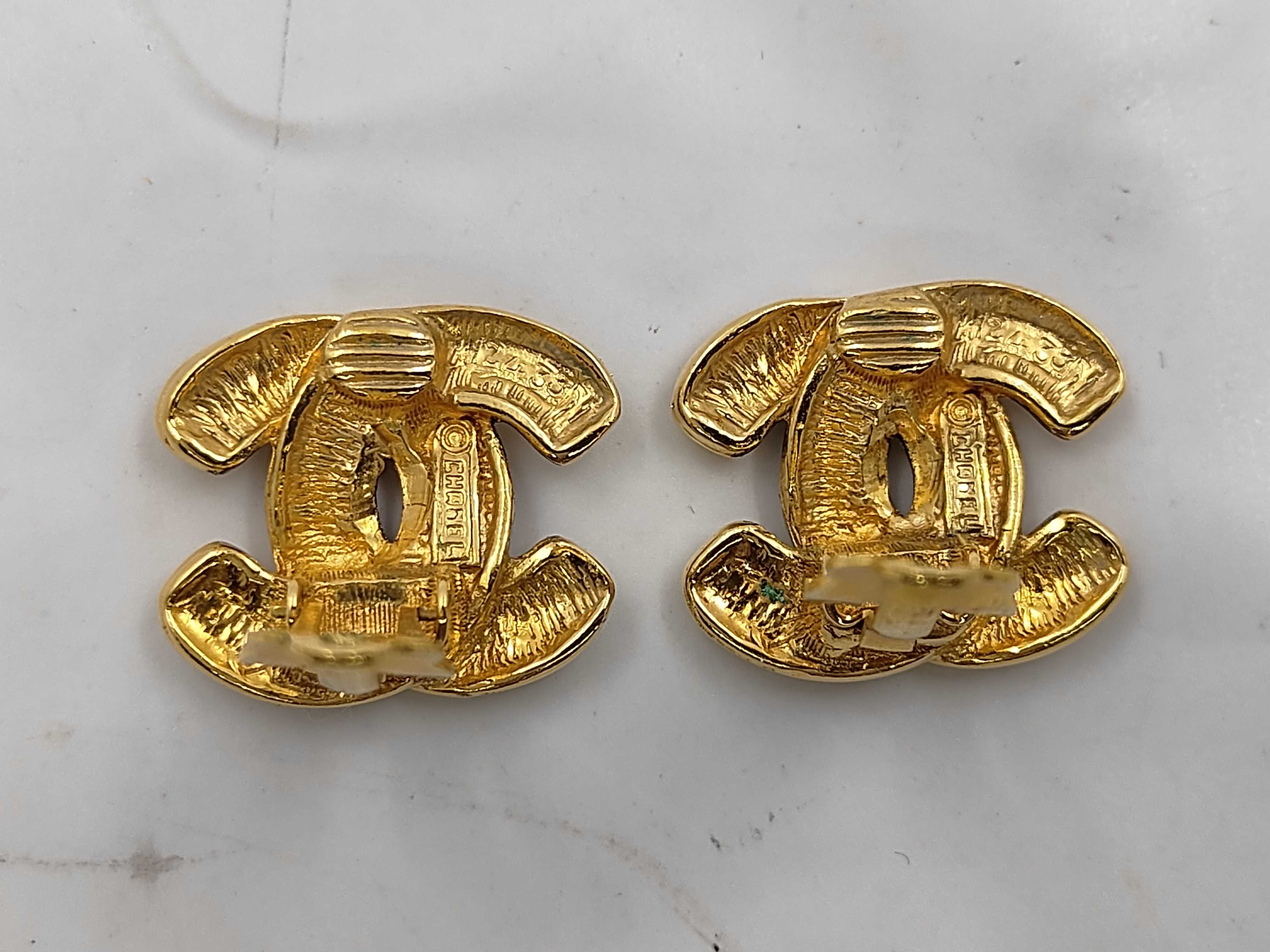Coco Mark Earrings, Gold Earrings — view 2