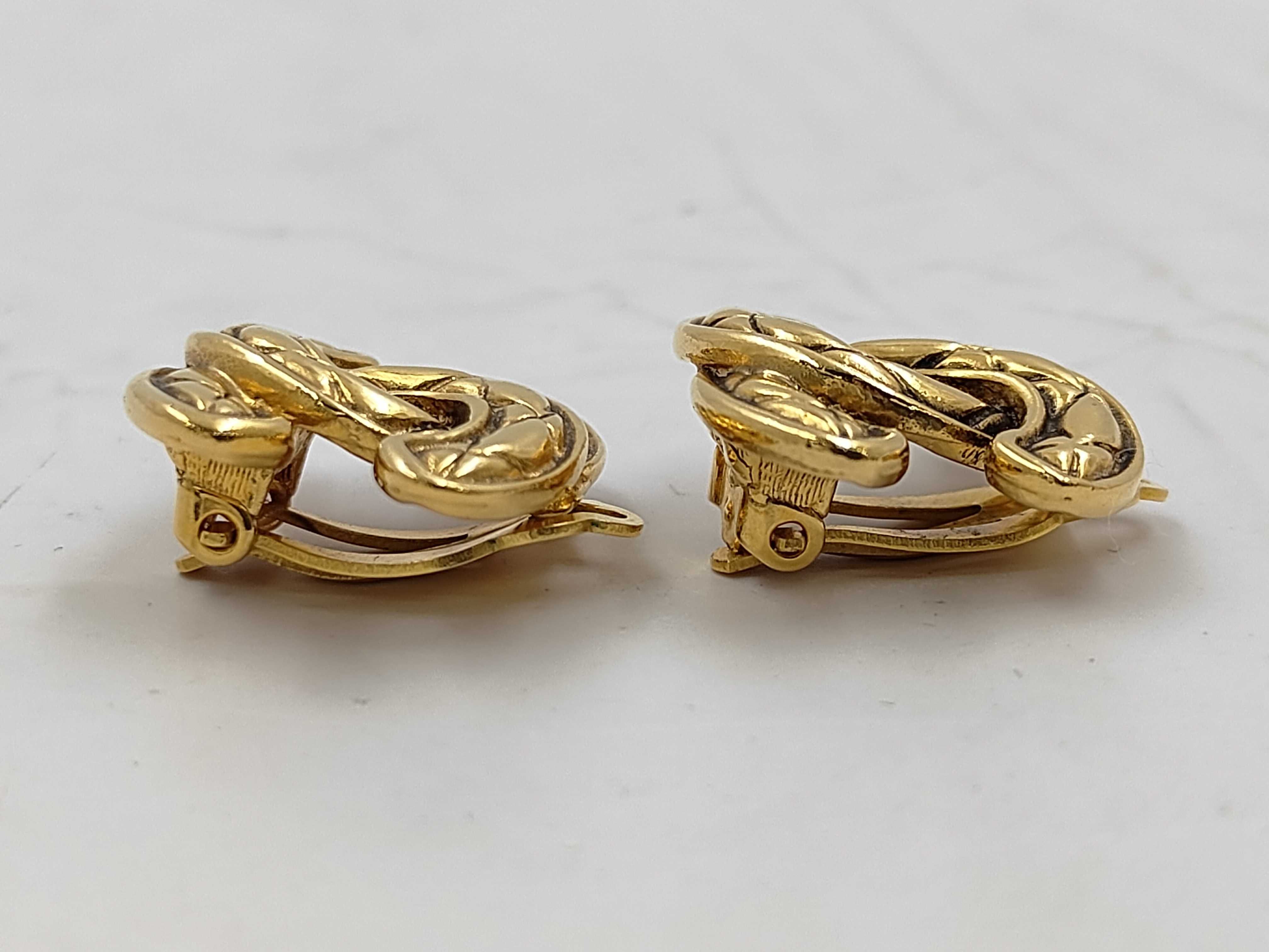 Coco Mark Earrings, Gold Earrings — view 3
