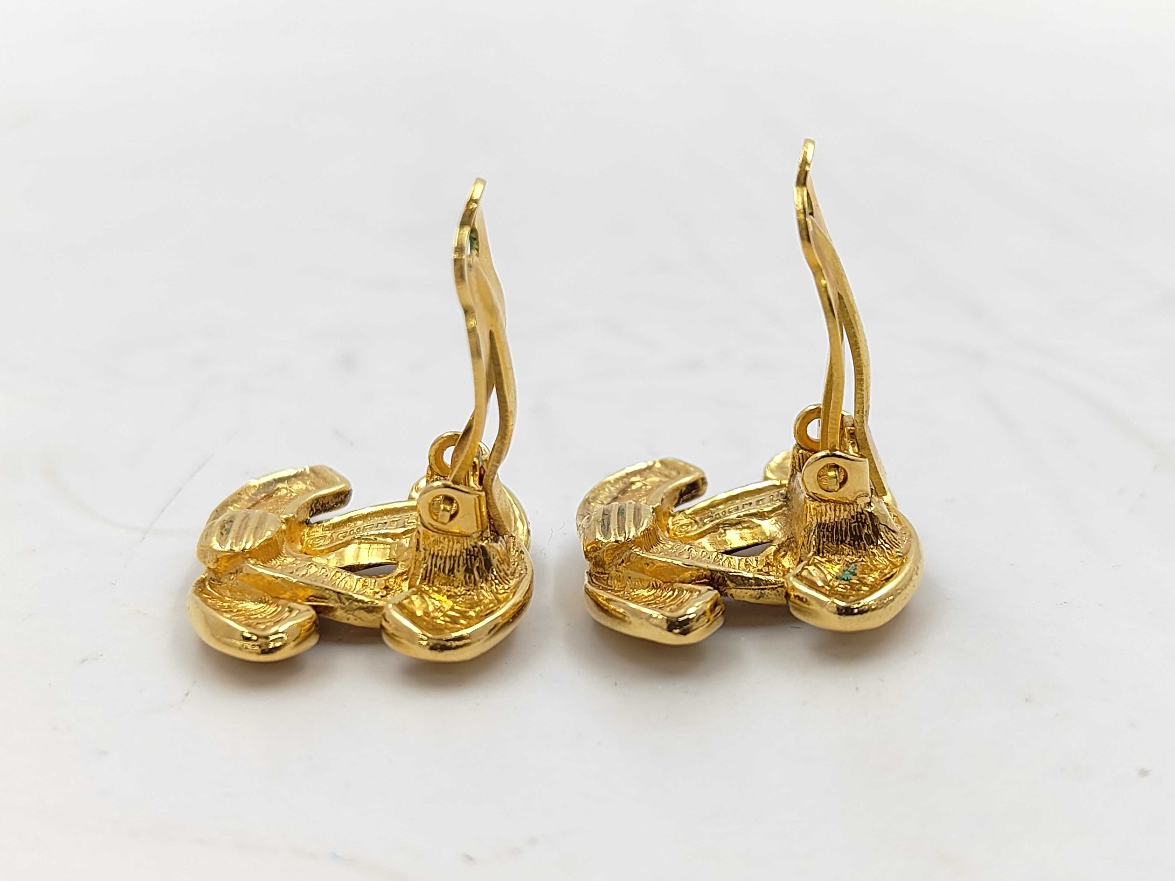 Coco Mark Earrings, Gold Earrings — view 4