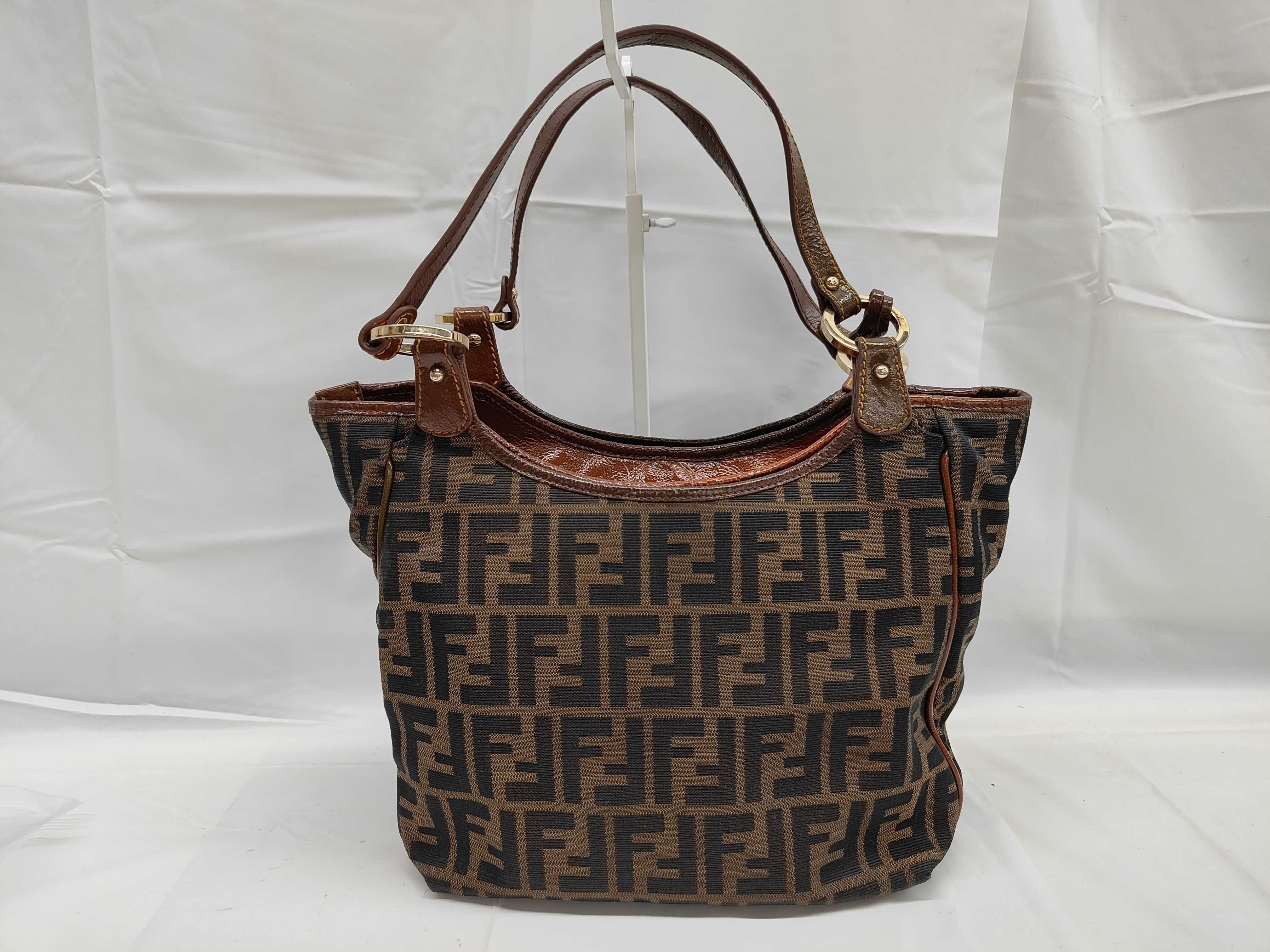 Zucca pattern FF Logo Zucca Shoulder Bag Tote Bag