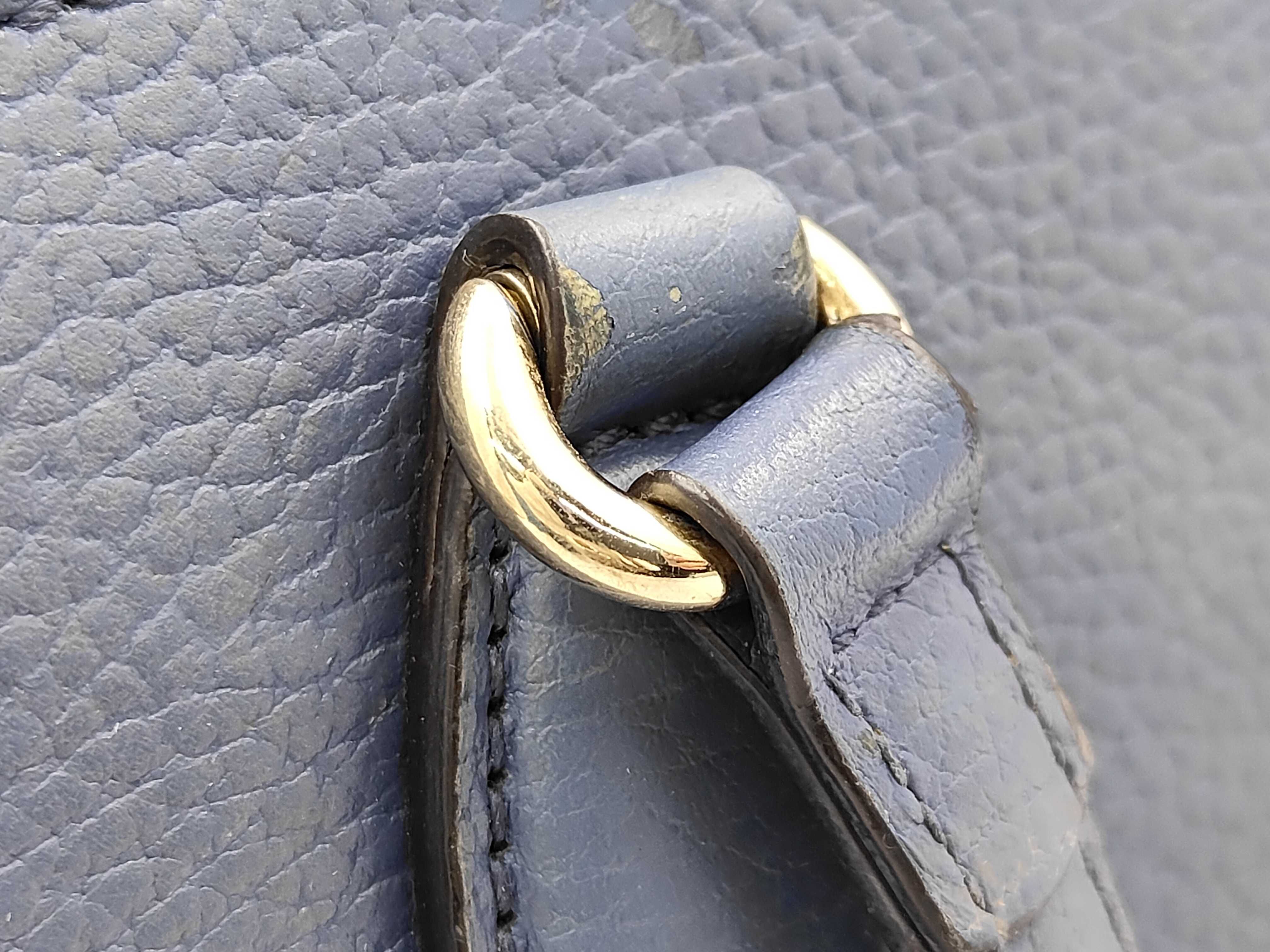 Soho Leather 607722 Navy Handbag (Shoulder strap not included) — view 5
