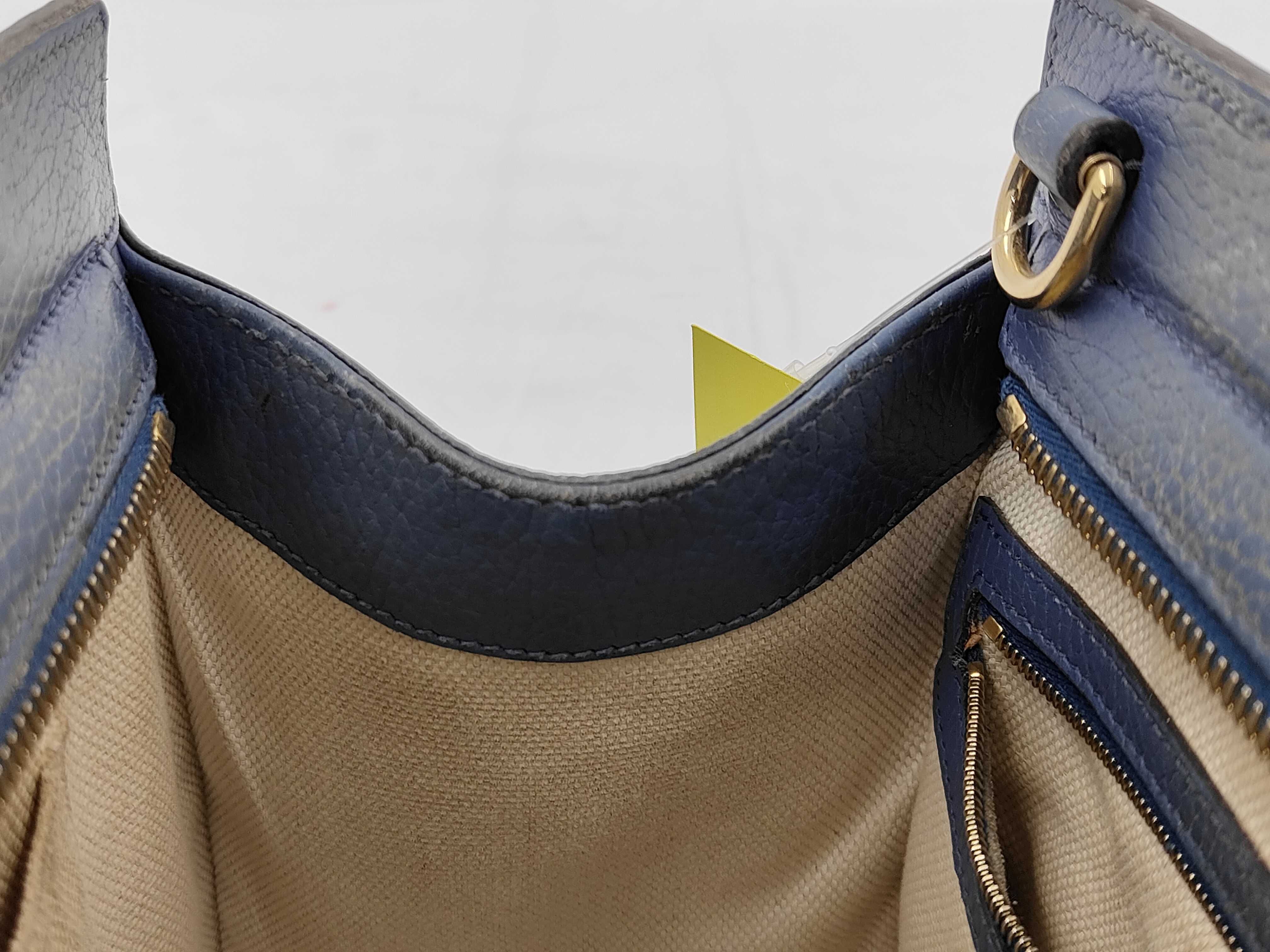 Soho Leather 607722 Navy Handbag (Shoulder strap not included) — view 9