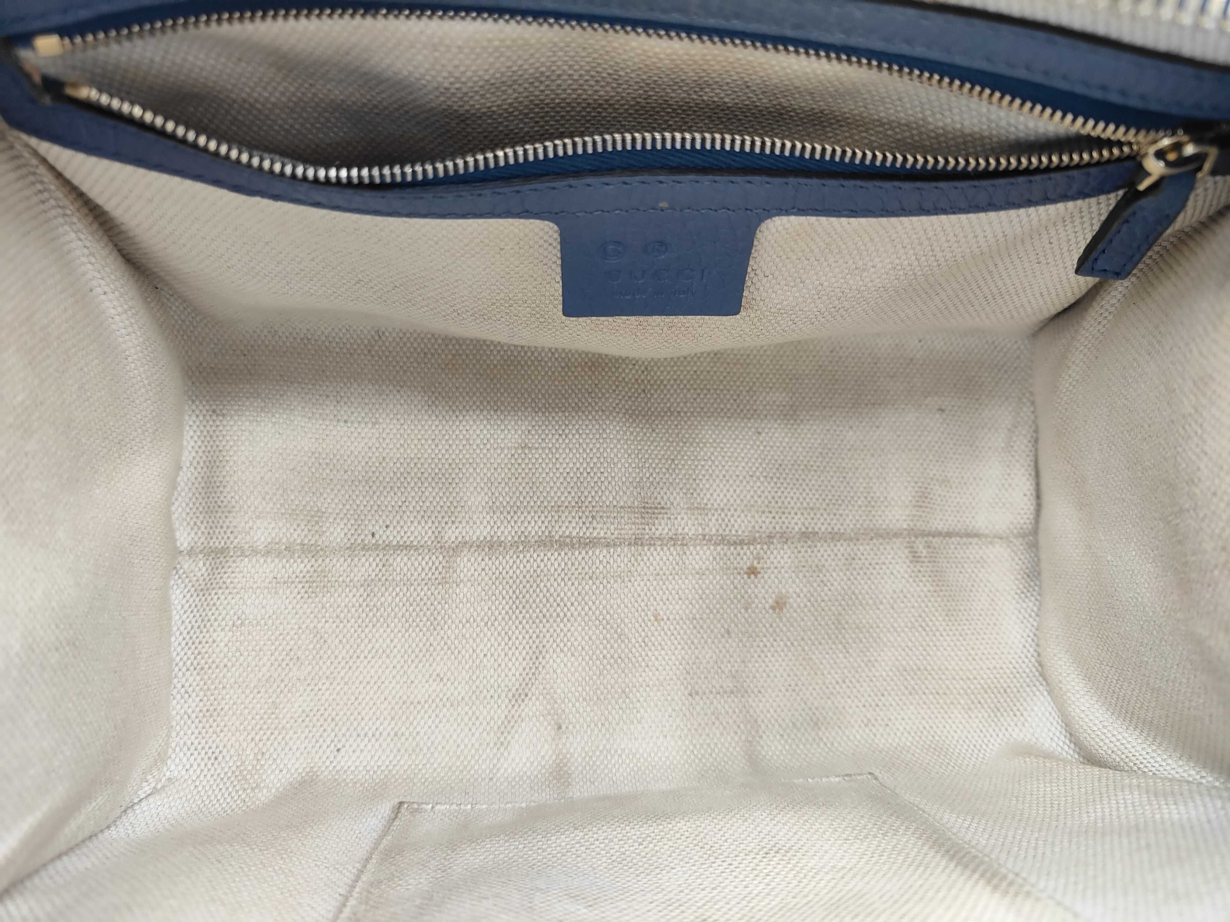 Soho Leather 607722 Navy Handbag (Shoulder strap not included) — view 10