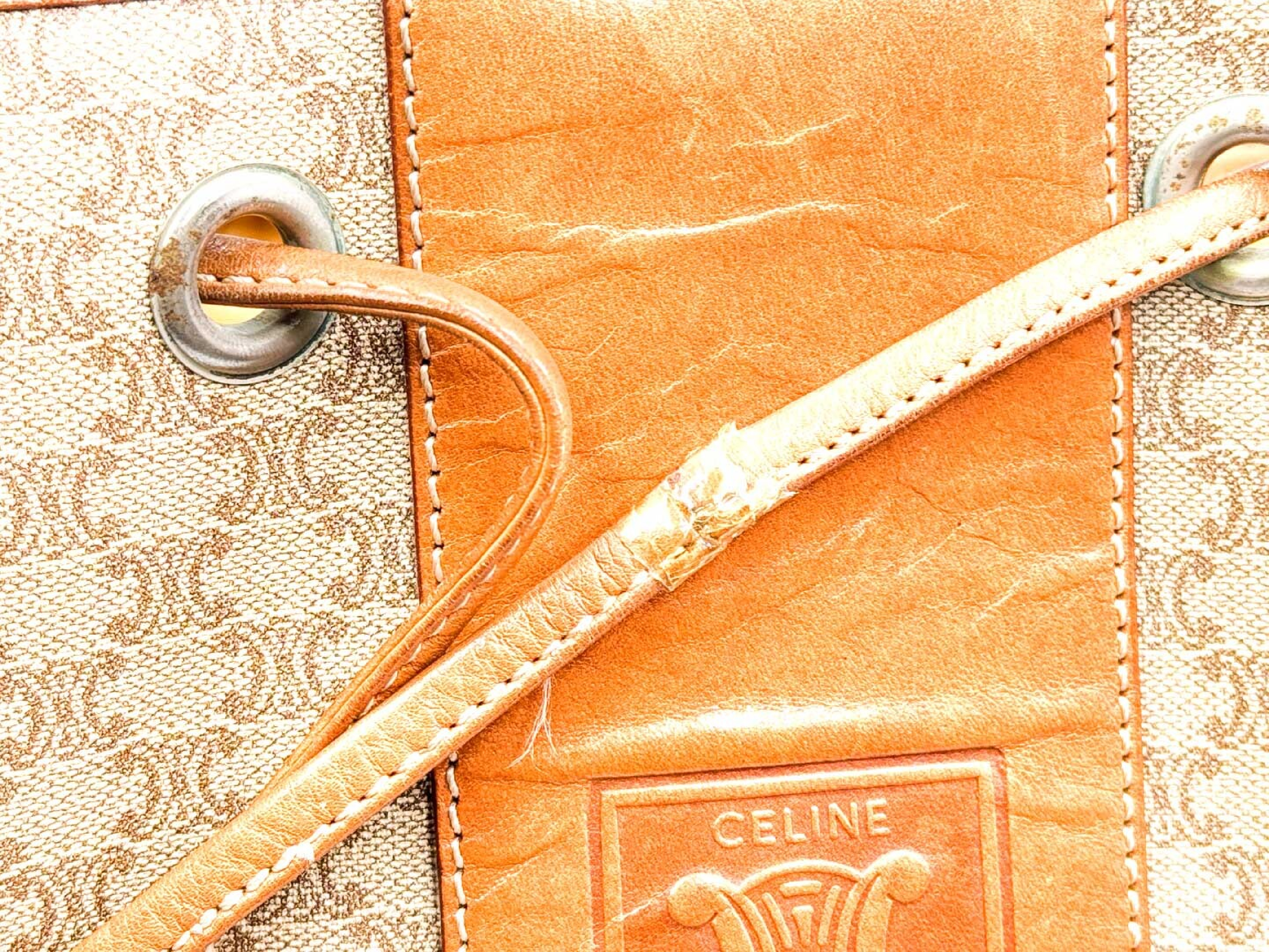 Macadam Drawstring Leather Shoulder Bag — view 11