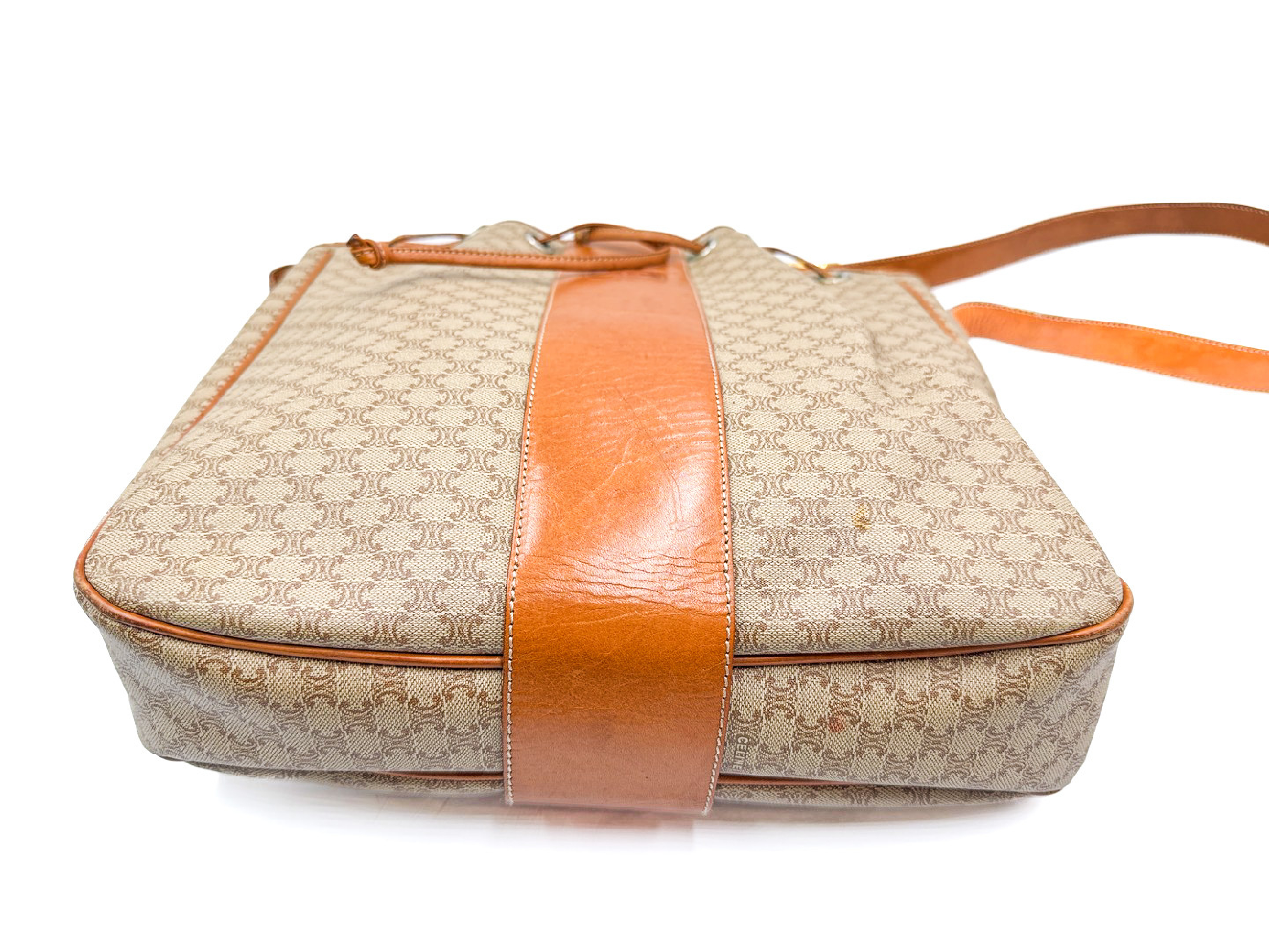Macadam Drawstring Leather Shoulder Bag — view 4