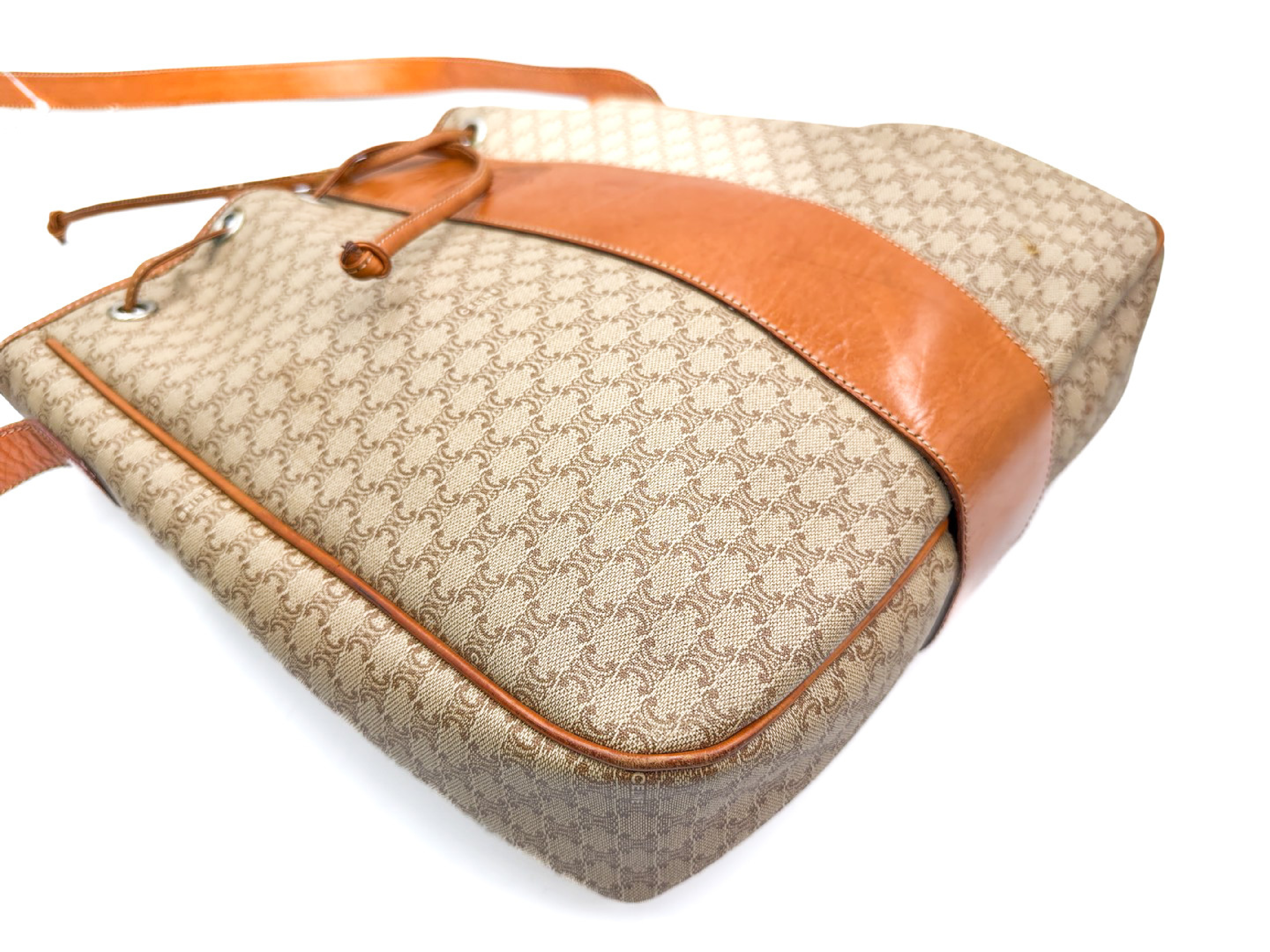 Macadam Drawstring Leather Shoulder Bag — view 5