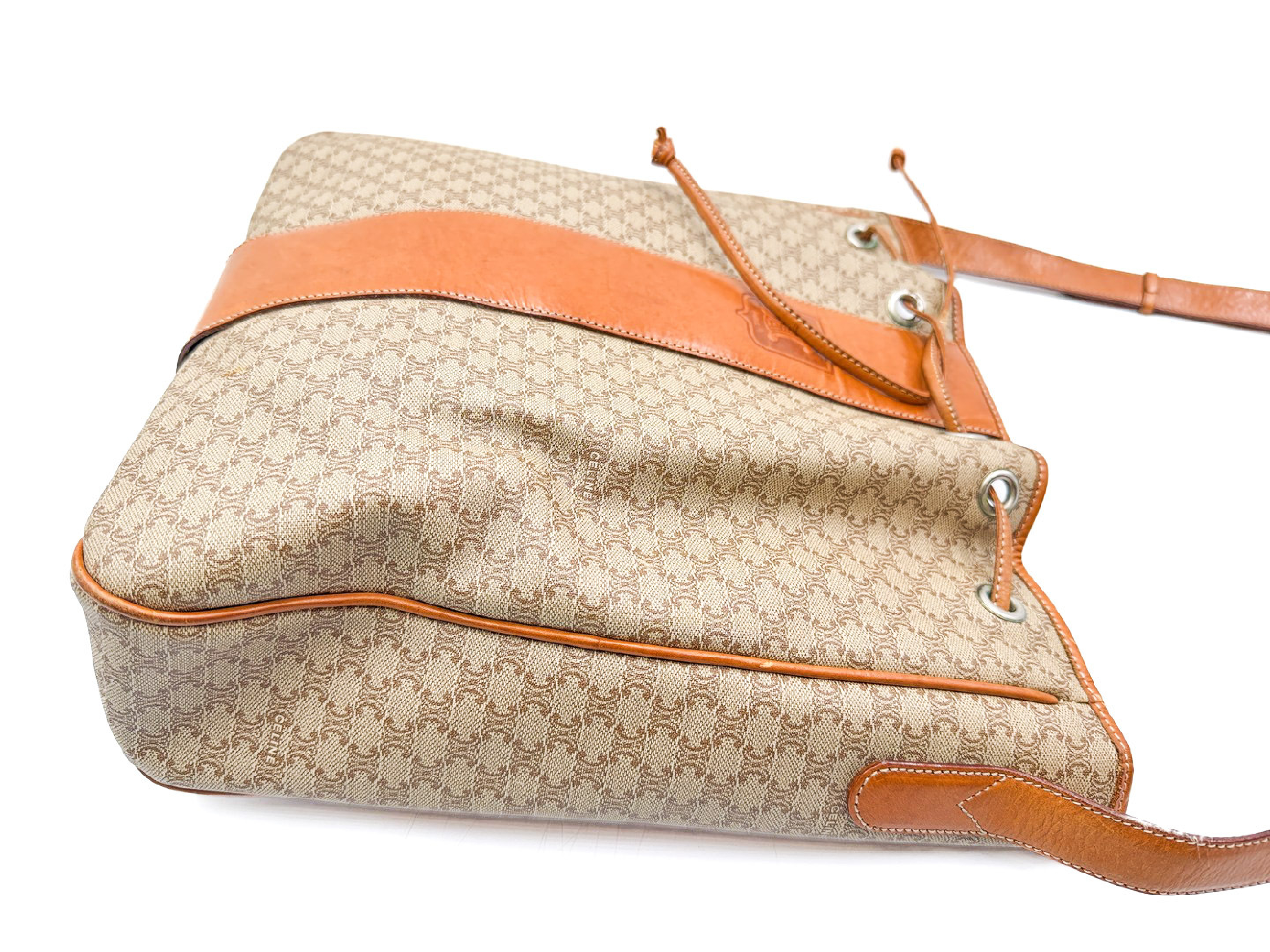 Macadam Drawstring Leather Shoulder Bag — view 8