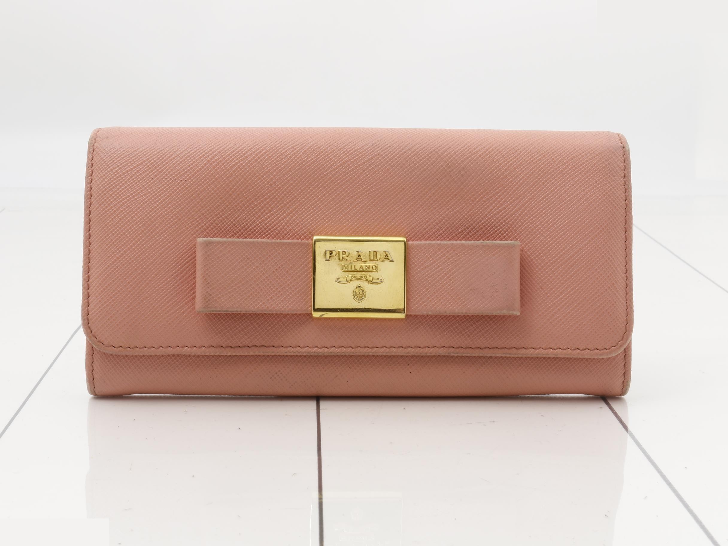 Ribbon Saffiano Wallet