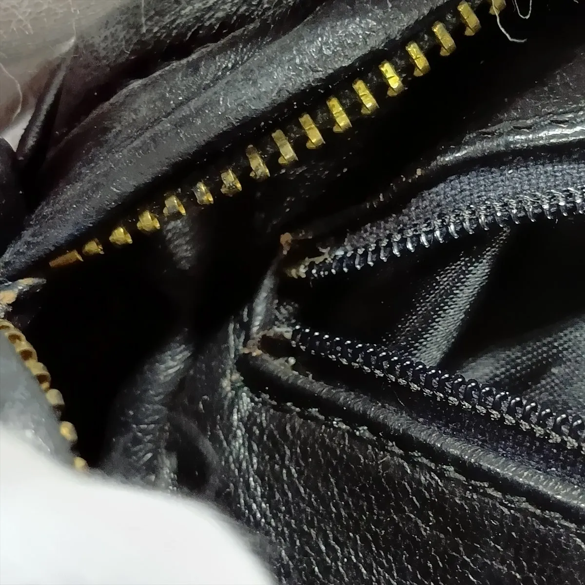 Matelassé Lambskin Chain Shoulder Bag with Fringe, Black with Gold Hardware, Item No. 1310123 — view 9