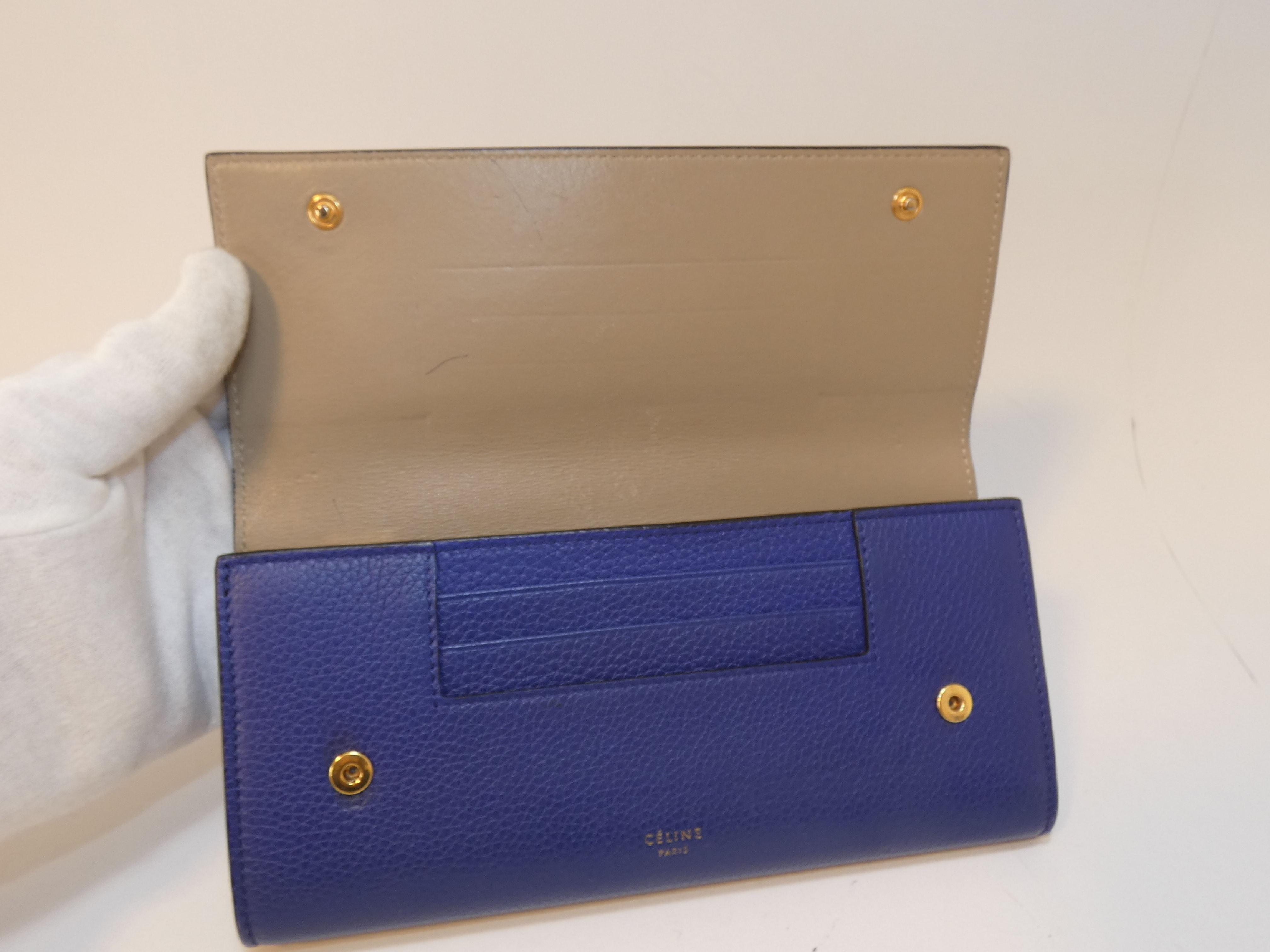 Leather Flap Long Wallet — view 7
