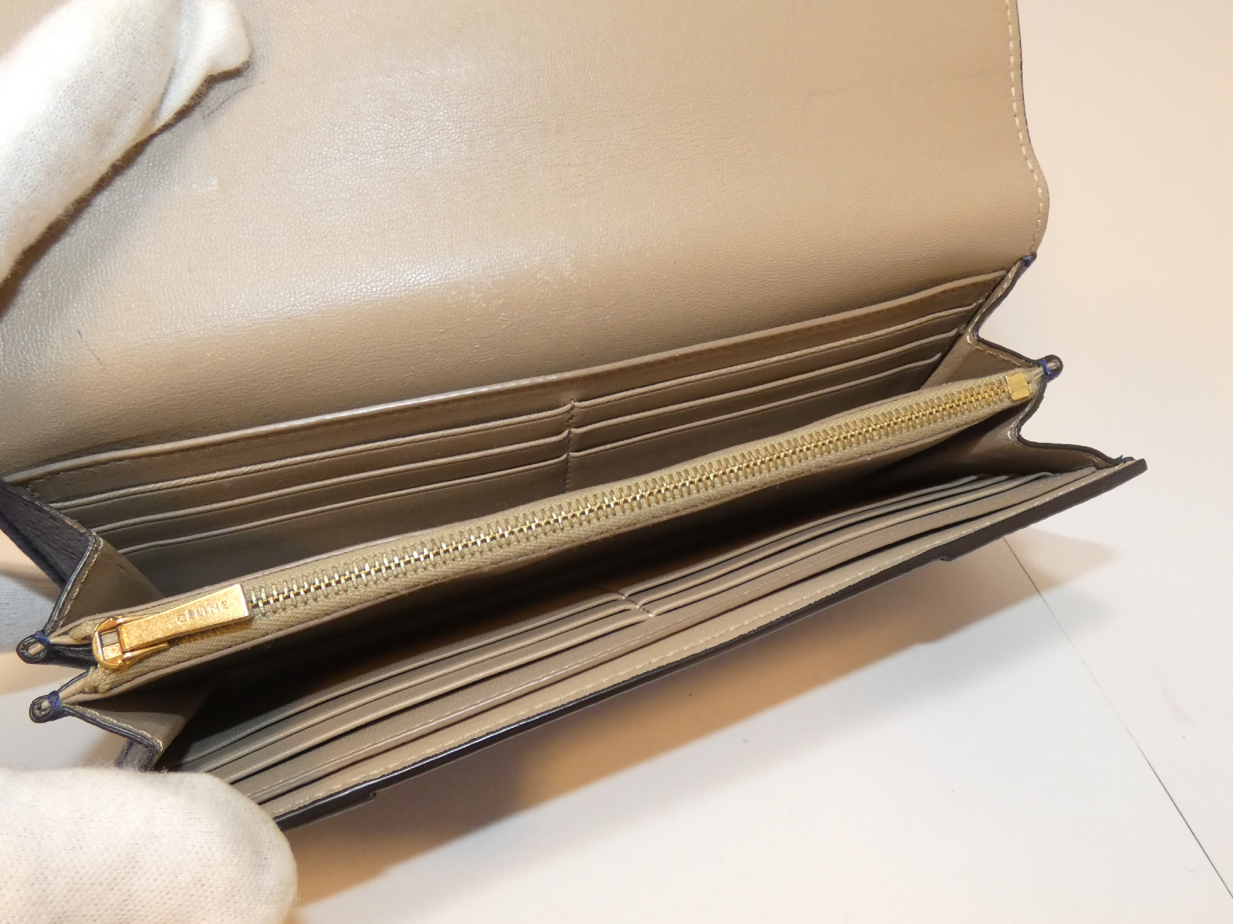 Leather Flap Long Wallet — view 9