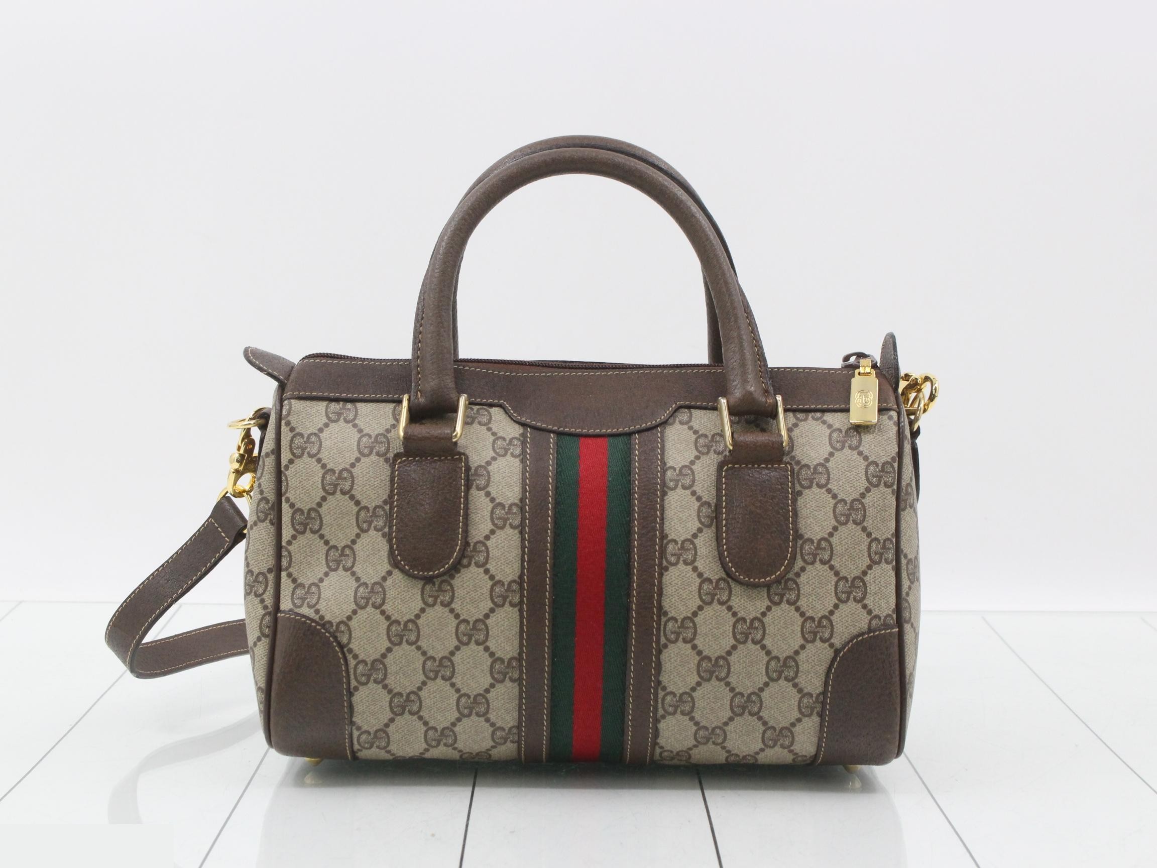Sherry 2-Way Mini Boston Bag with Strap, W27.5 H17 D13 — view 2