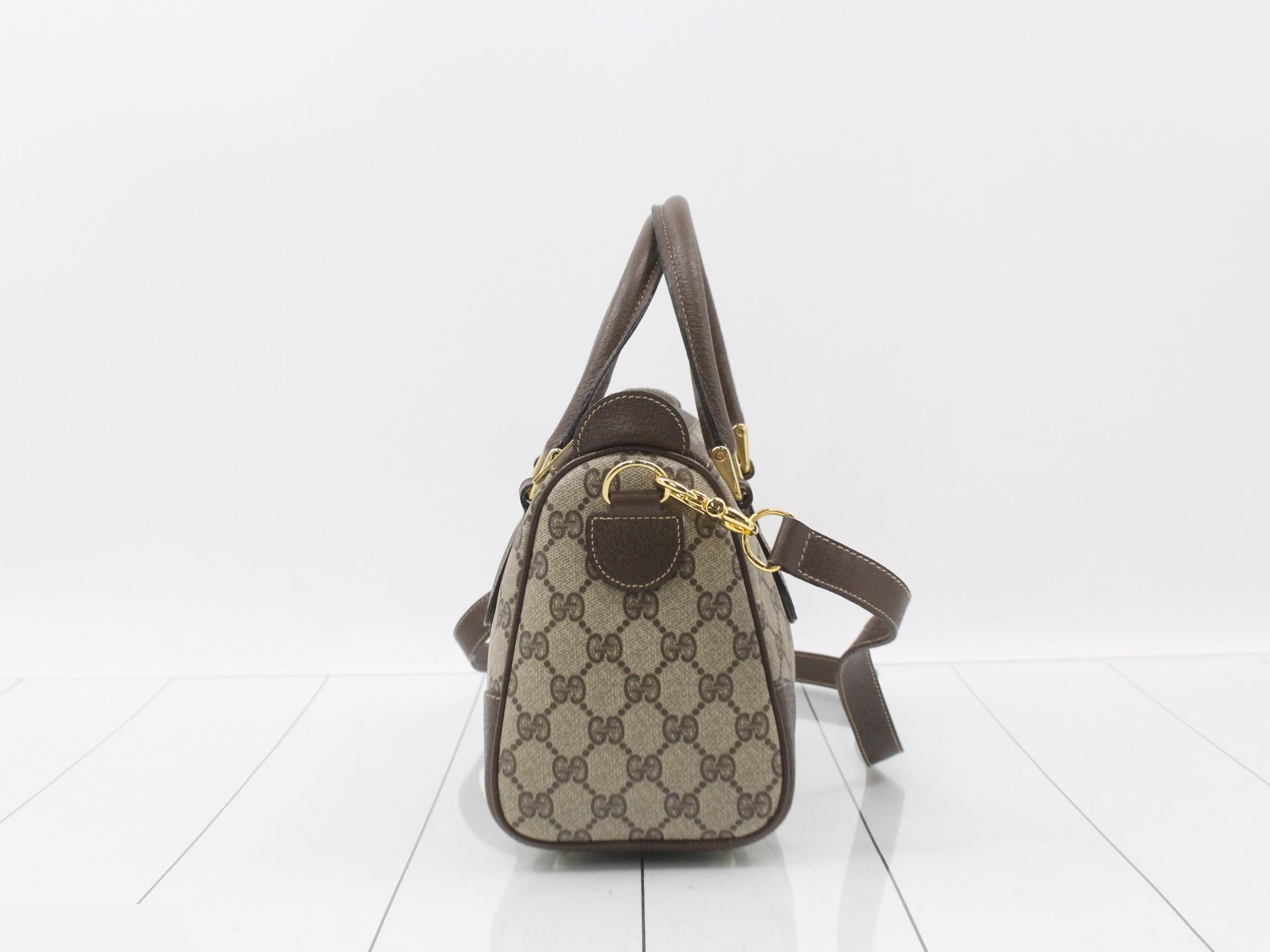 Sherry 2-Way Mini Boston Bag with Strap, W27.5 H17 D13 — view 4