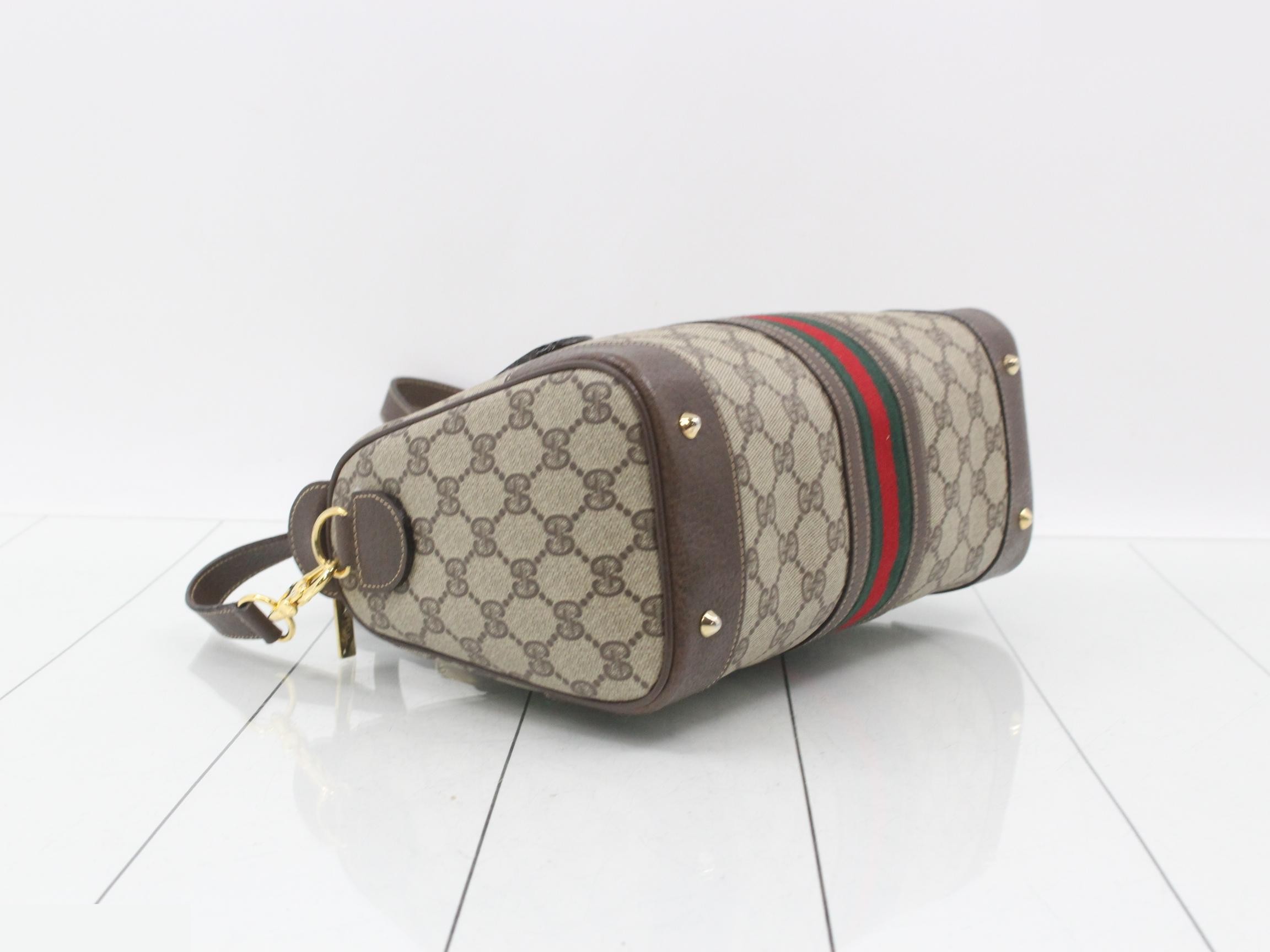 Sherry 2-Way Mini Boston Bag with Strap, W27.5 H17 D13 — view 5