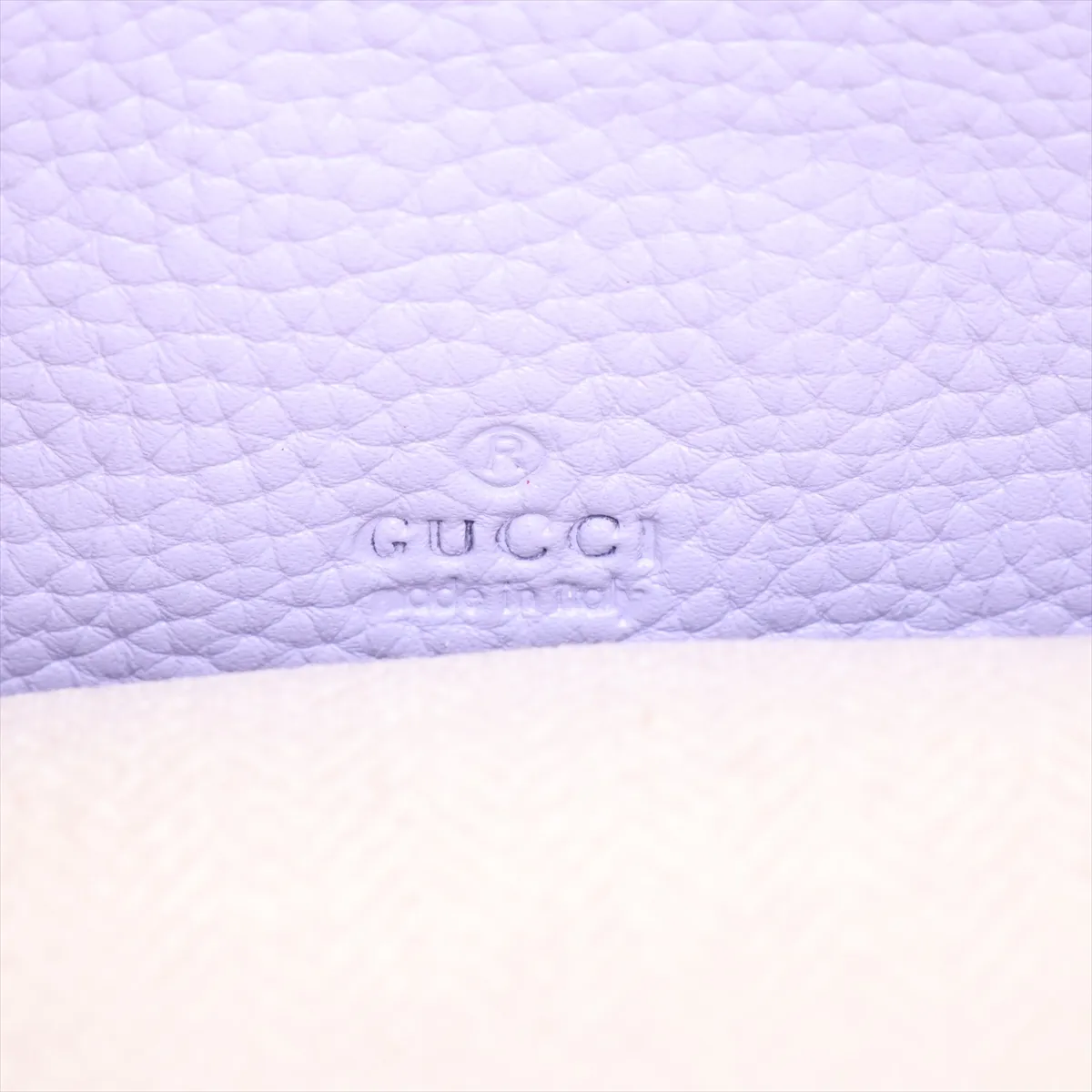 Leather Shoulder Bag, Purple, 824529 — view 10