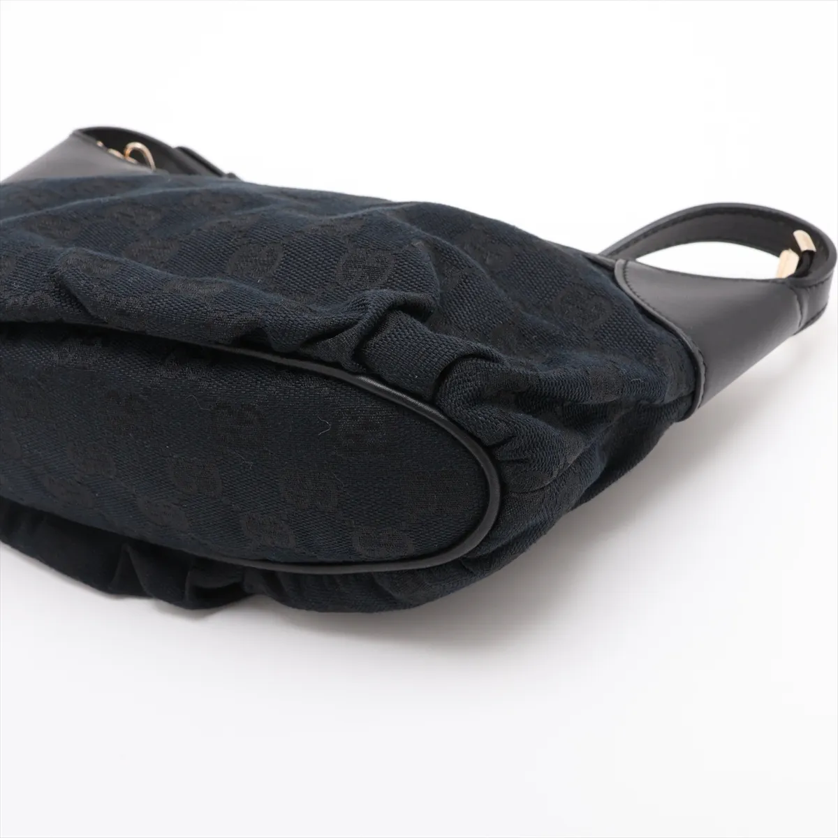 GG Canvas x Leather Shoulder Bag Black 224093 — view 3
