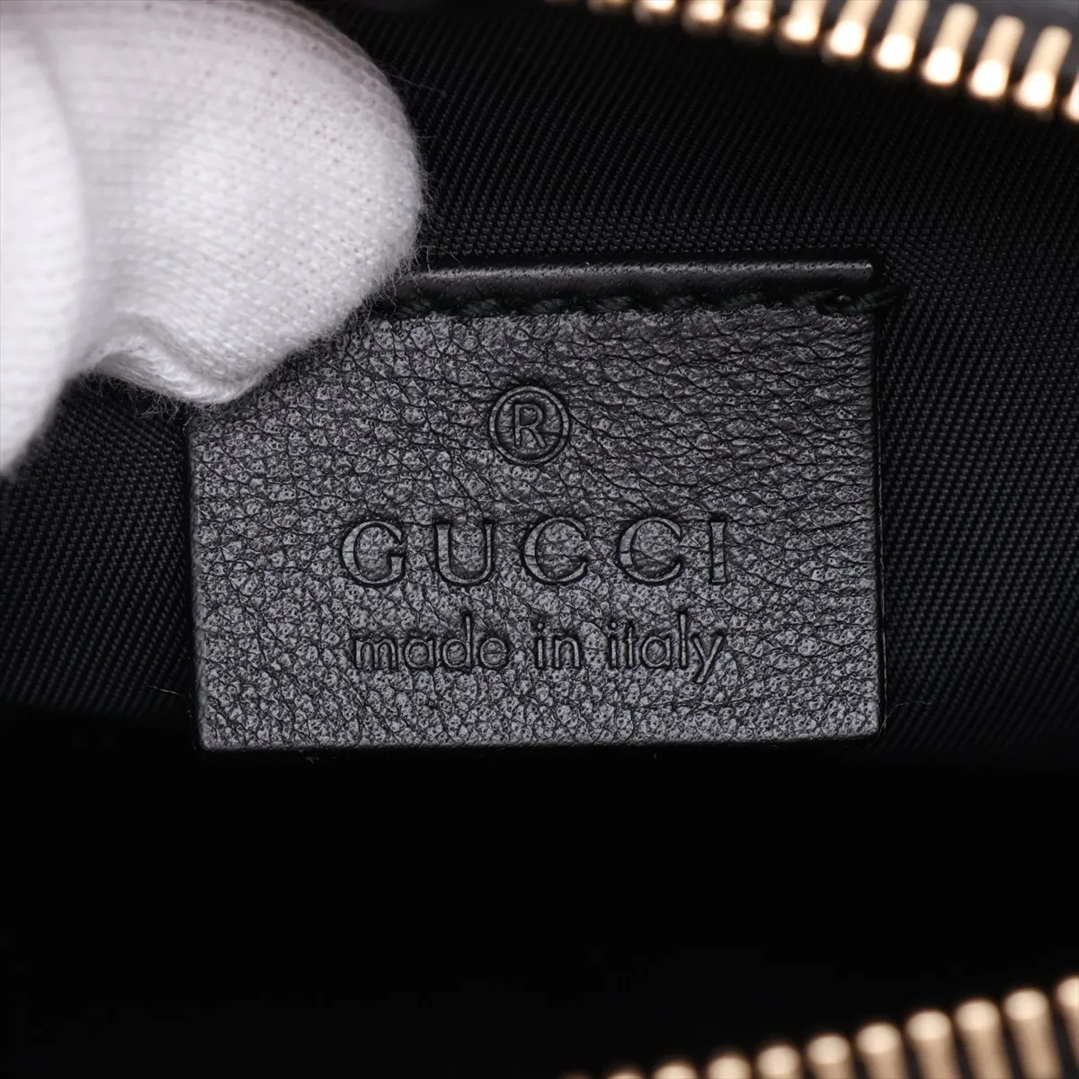 GG Canvas x Leather Shoulder Bag Black 224093 — view 8