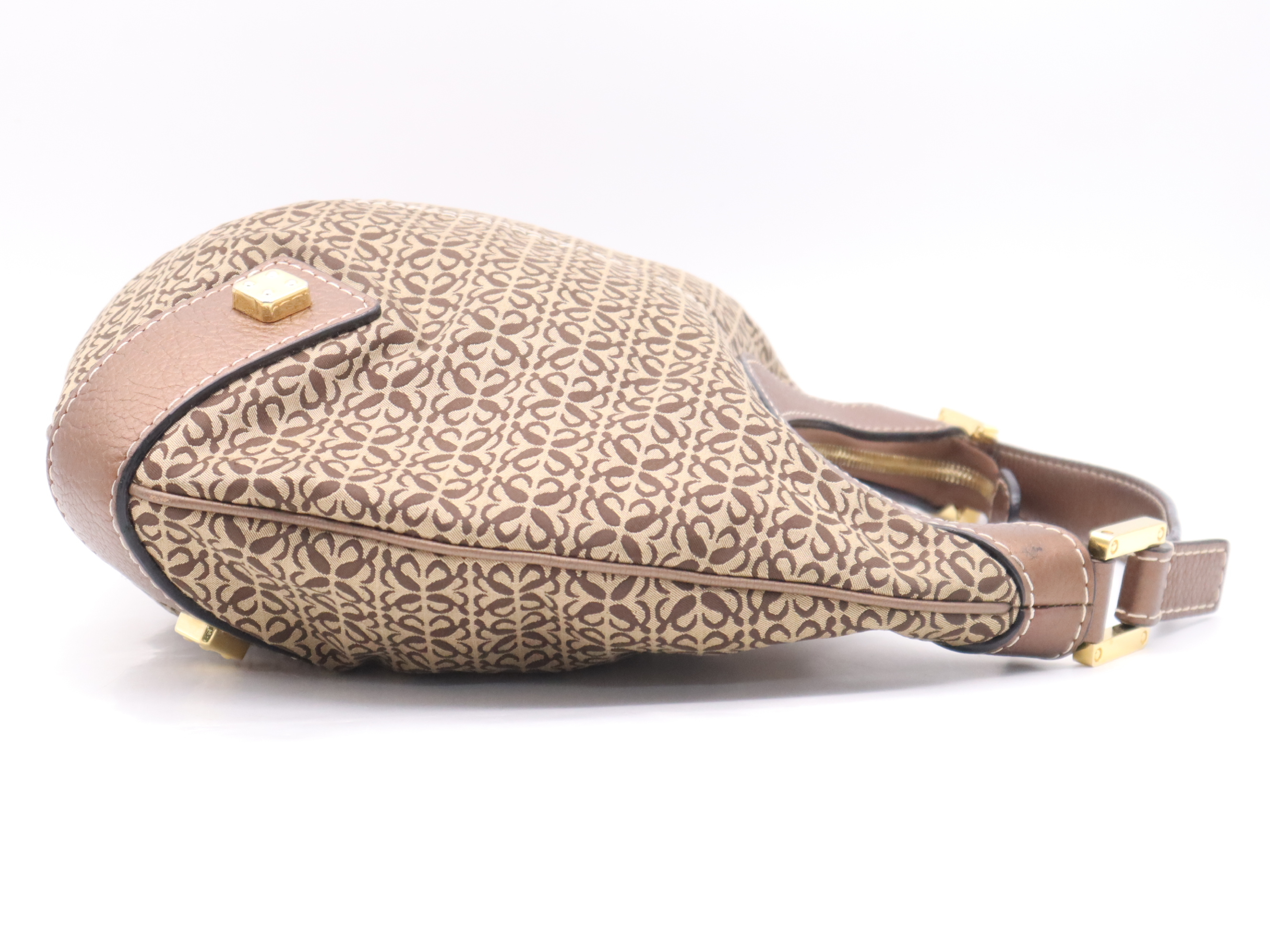 New Road Beige Brown Shoulder Bag with Dust Bag — view 5