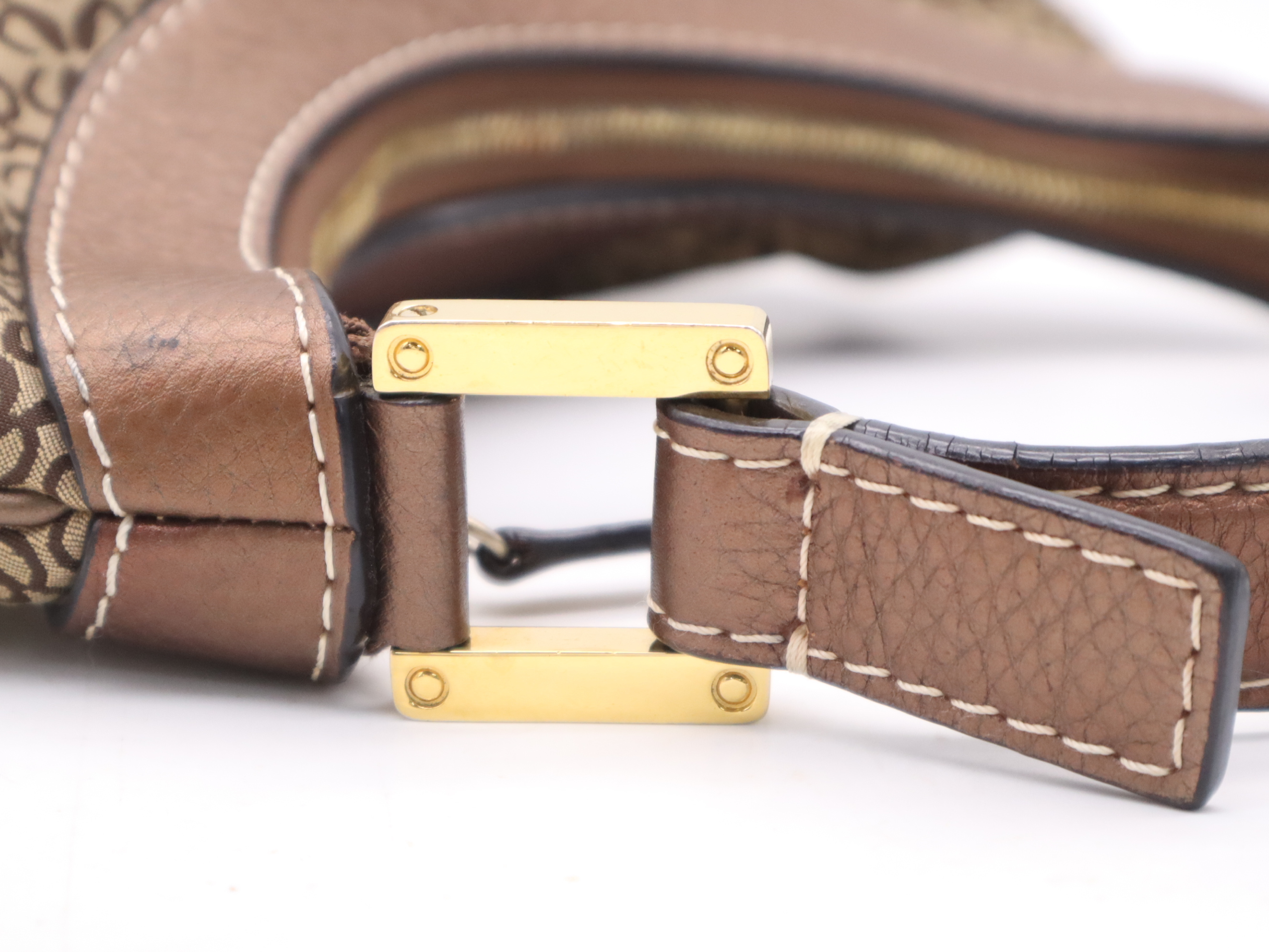 New Road Beige Brown Shoulder Bag with Dust Bag — view 7