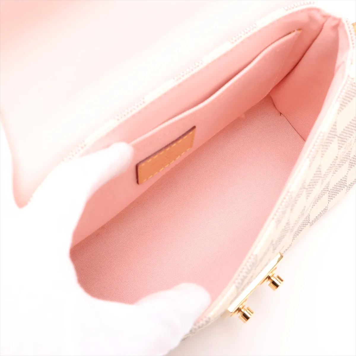 Damier Azur Croisette N41581 FL1168 White RFID reaction — view 8