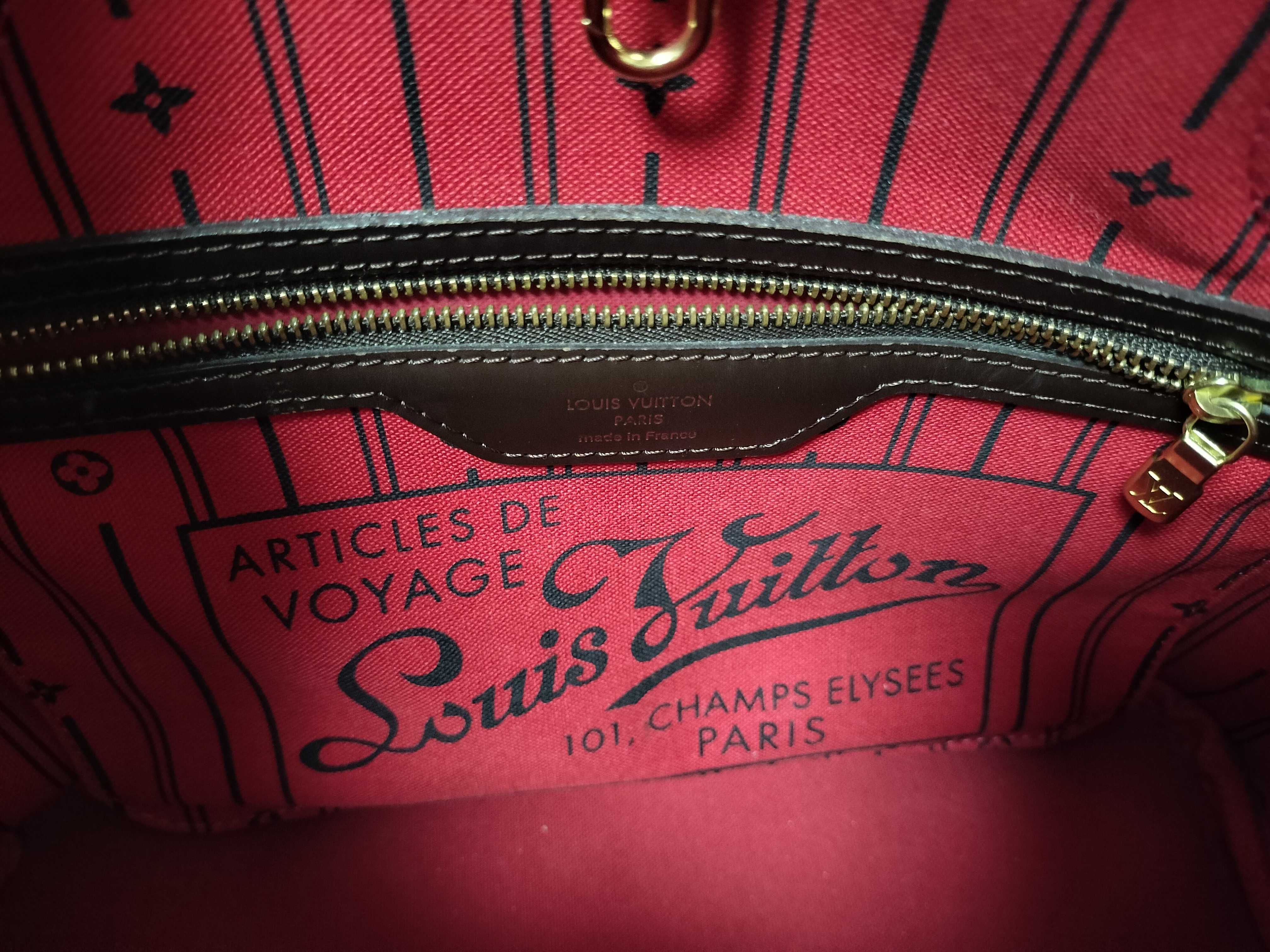 Damier N51105 Neverfull MM Tote Bag — view 12