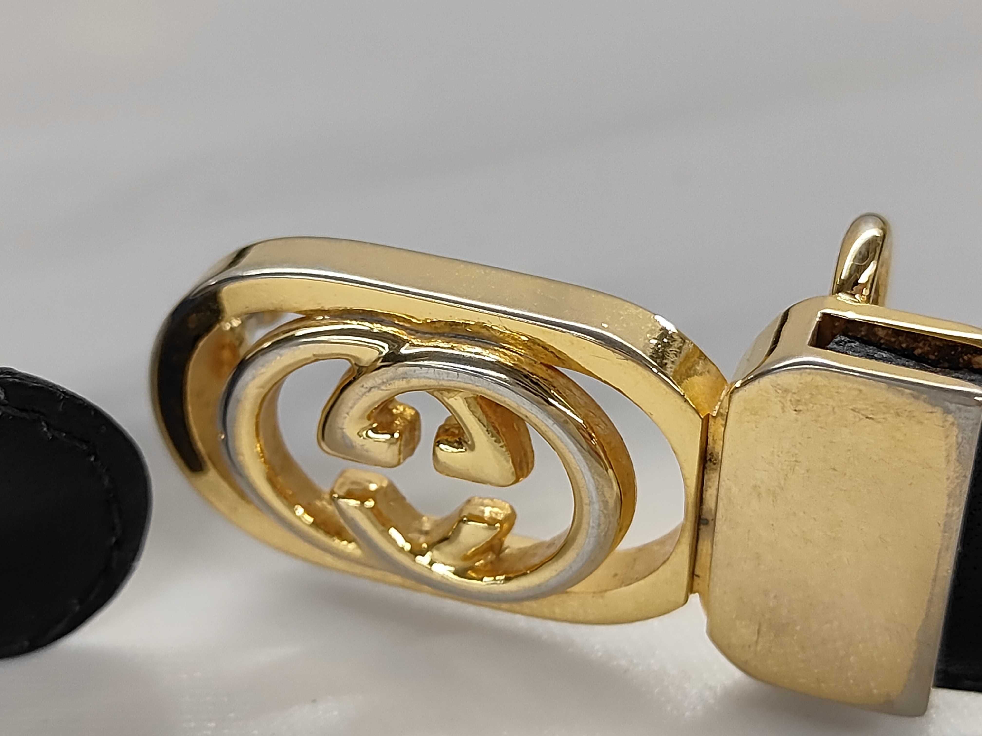 Leather/Gold Hardware Belt — view 3