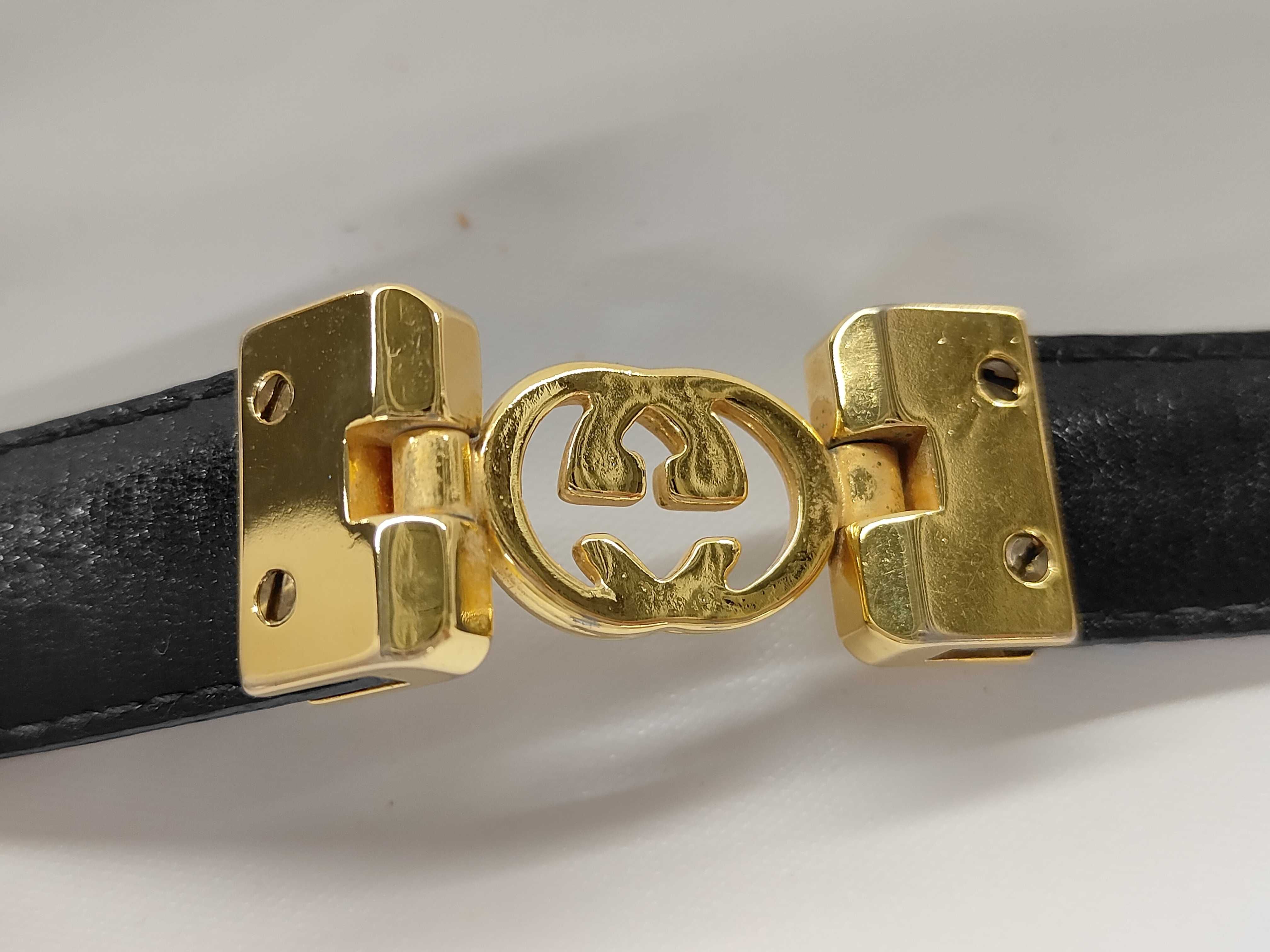 Leather/Gold Hardware Belt — view 7