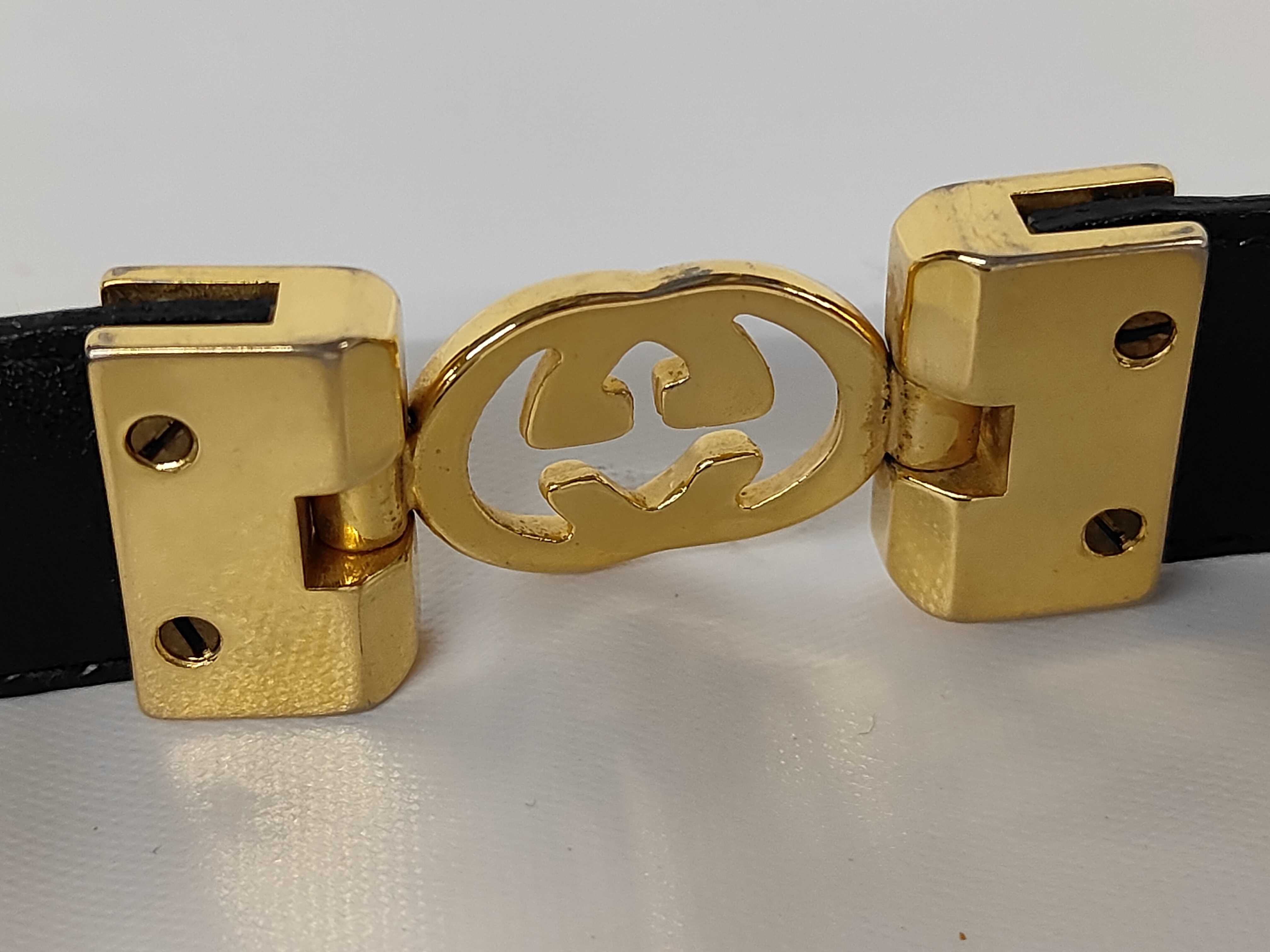 Leather/Gold Hardware Belt — view 8