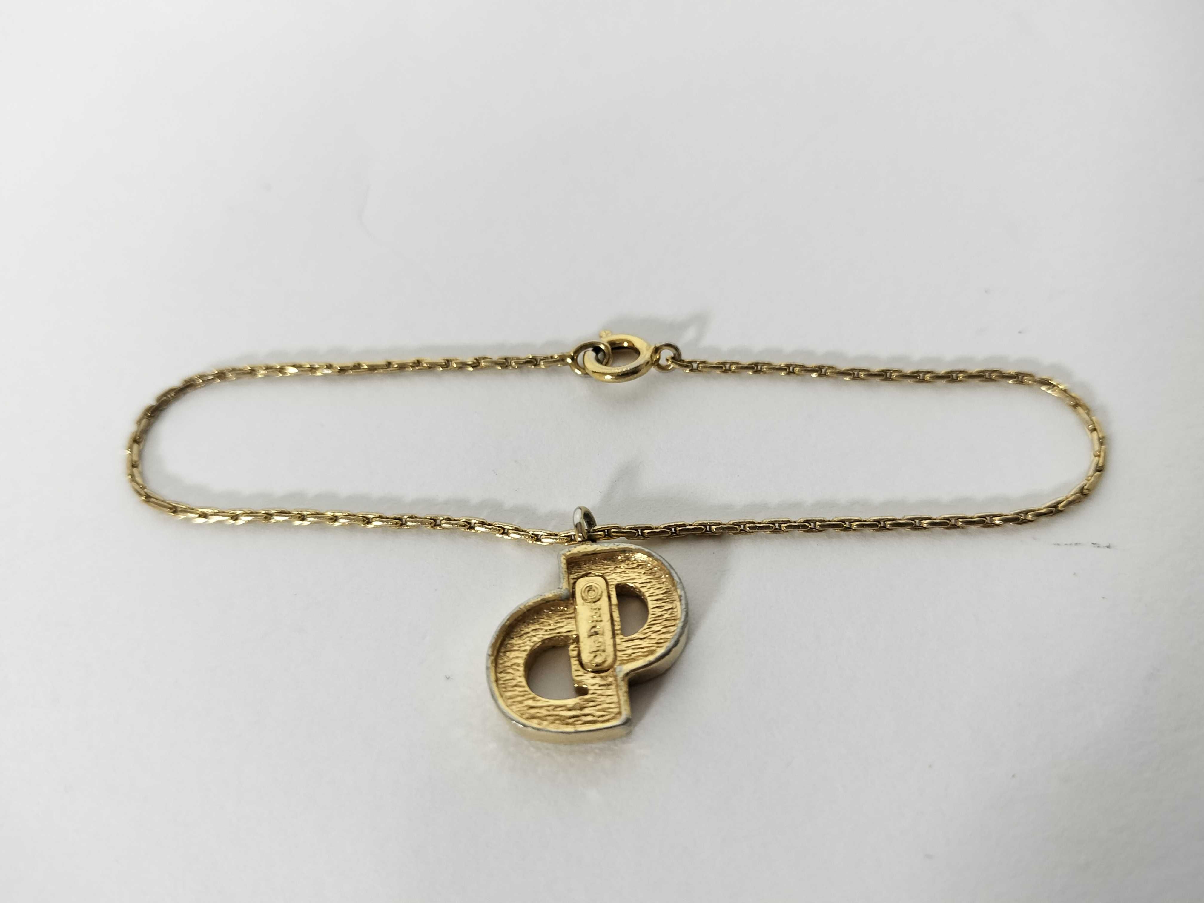 CD Logo Rhinestone Bracelet Bracelet/Bangle — view 2