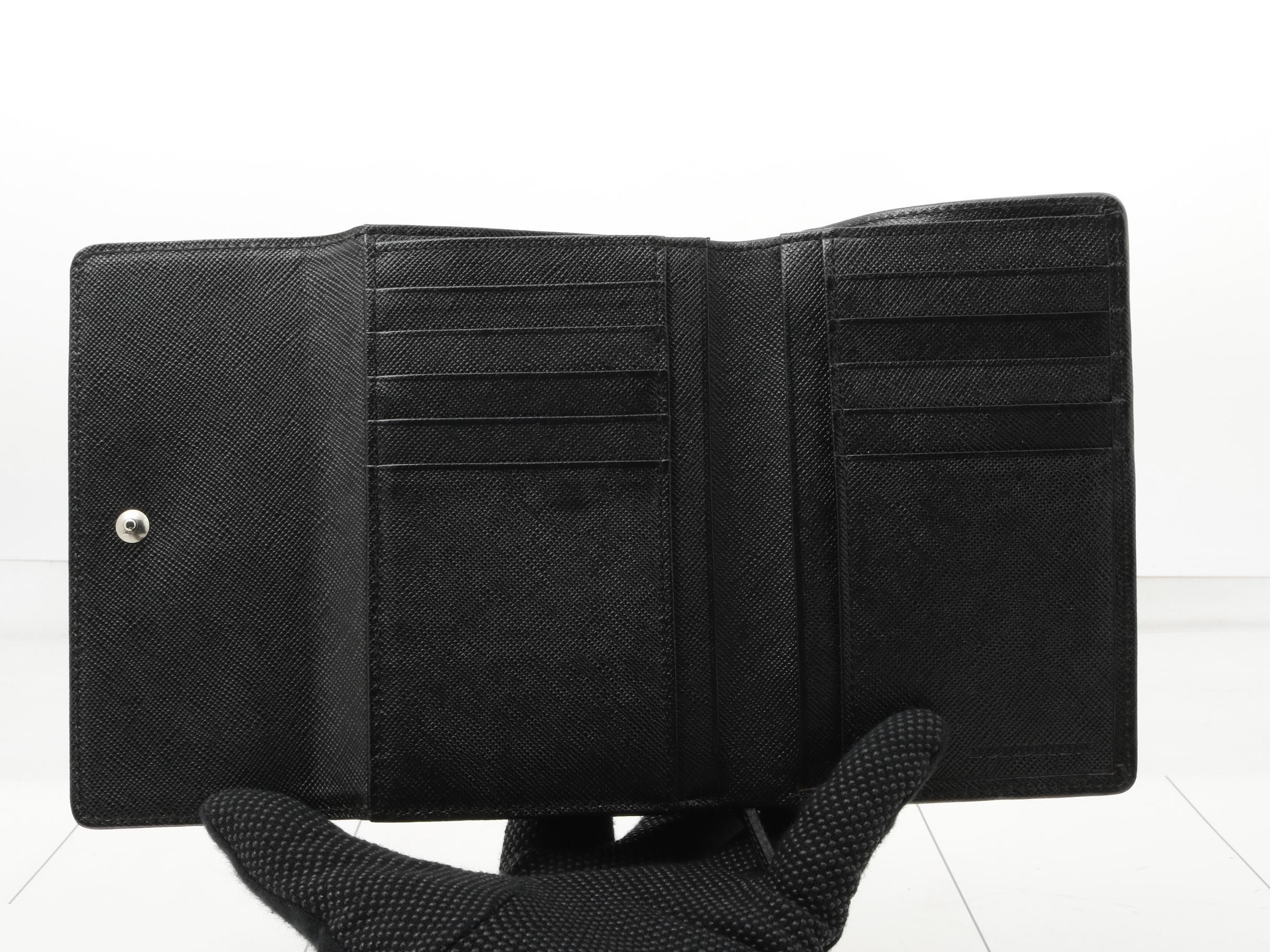 Bi-fold wallet, check pattern, W14H10 — view 4