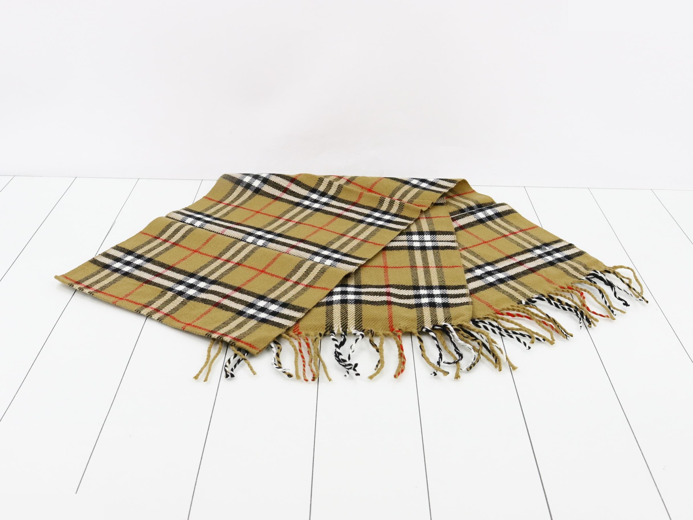 New with tags, Burberry Nova Check scarf, beige. — view 3